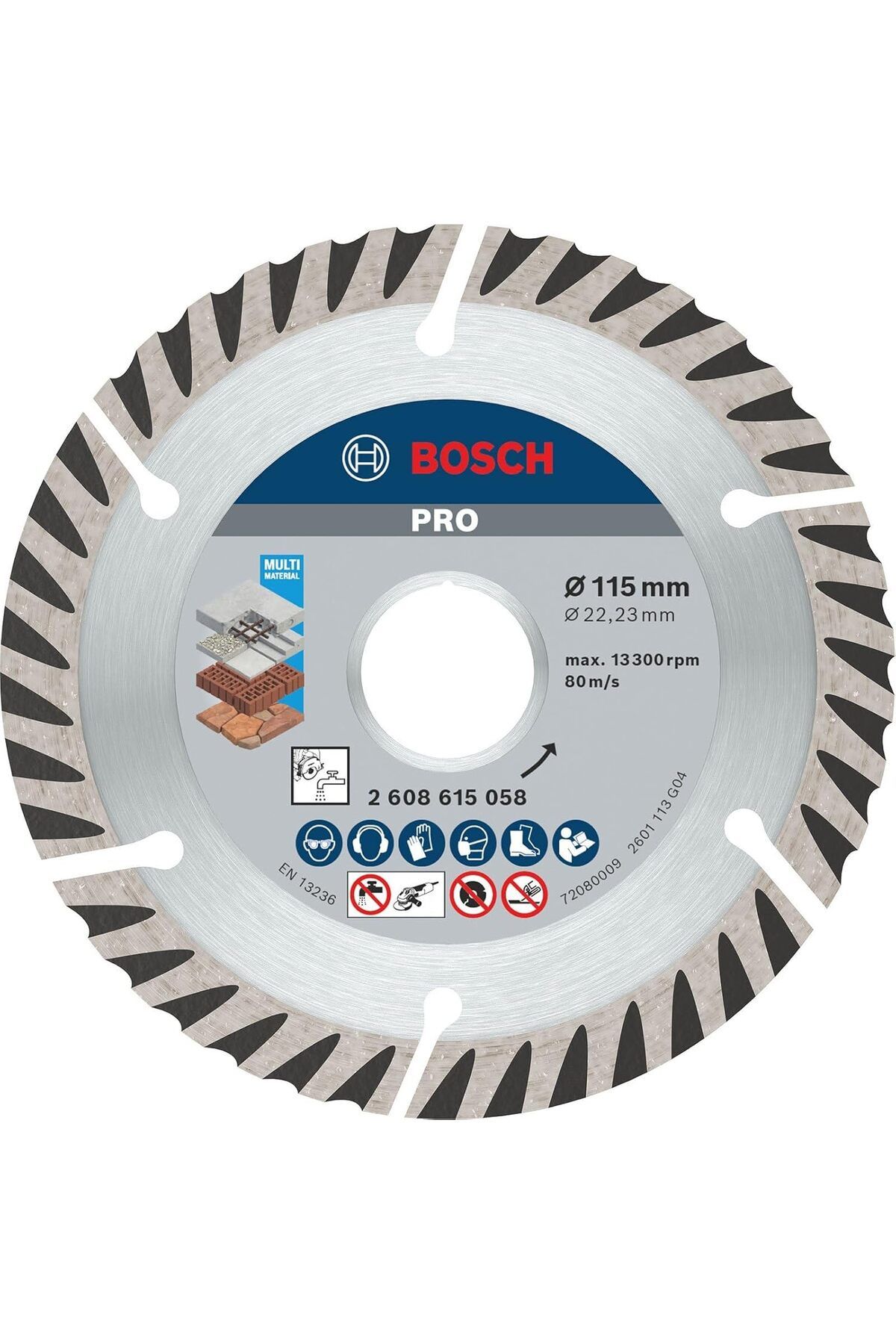 KDROĞLU KDROGLU ÇOK AMAÇLI ELMAS KESME BIÇAK 10 LU 115 MM STANDARD FOR UNİVERSAL - 2608615058 New Desing