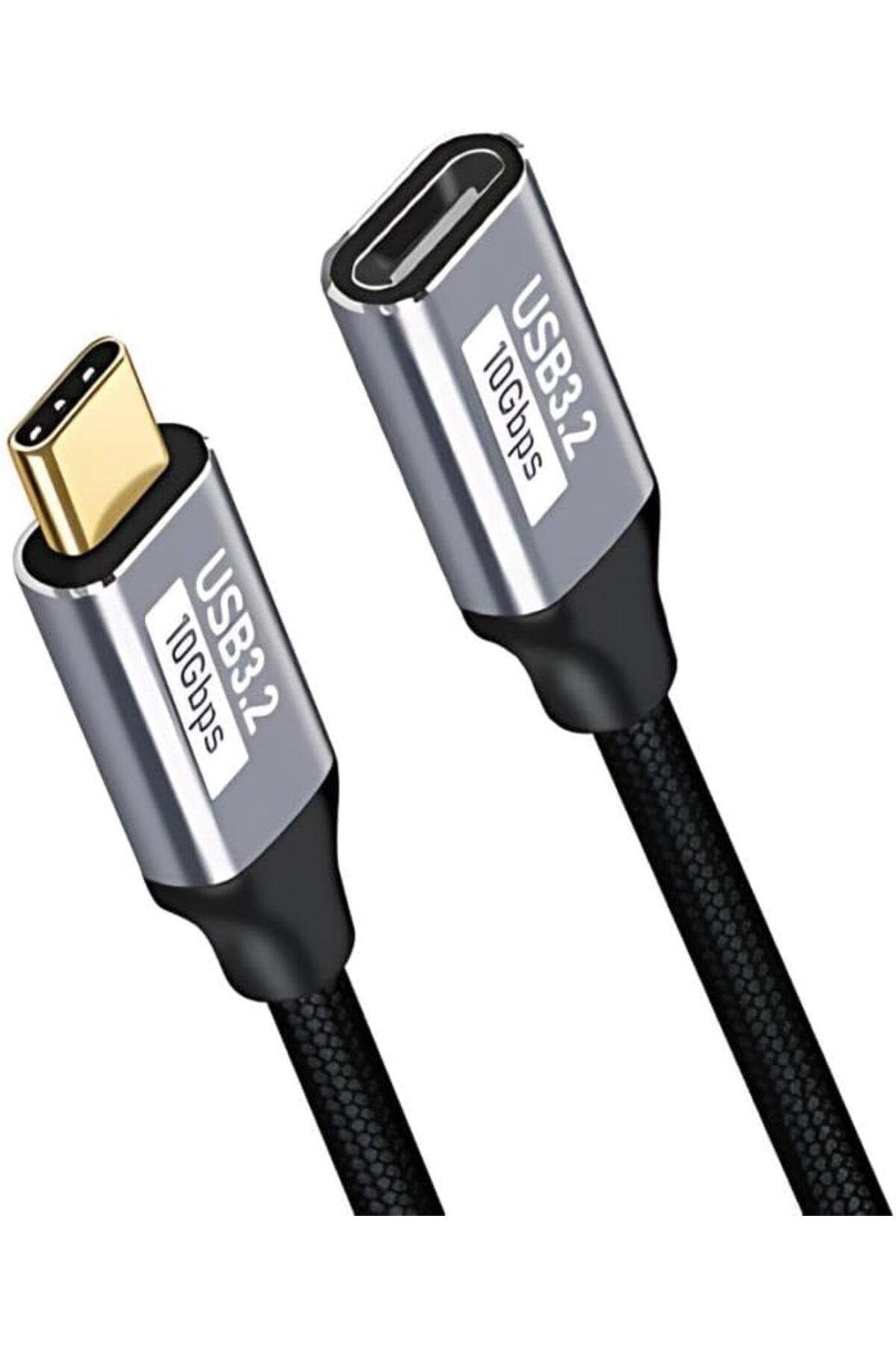 DERİK Derik 1MT 100W 5A 10Gbps Type C Uzatma Kablosu, Şarj, Data ve Görüntü Aktarmalı Çevirici Kablo