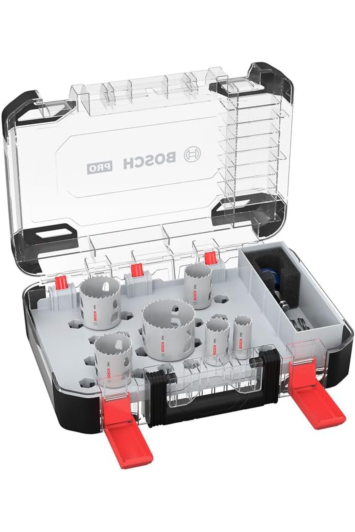 KDROĞLU KDROGLU 9 x PRO Multi Material Power Change Plus delik açma testeresi seti, şeffaf kılıf (yumuş