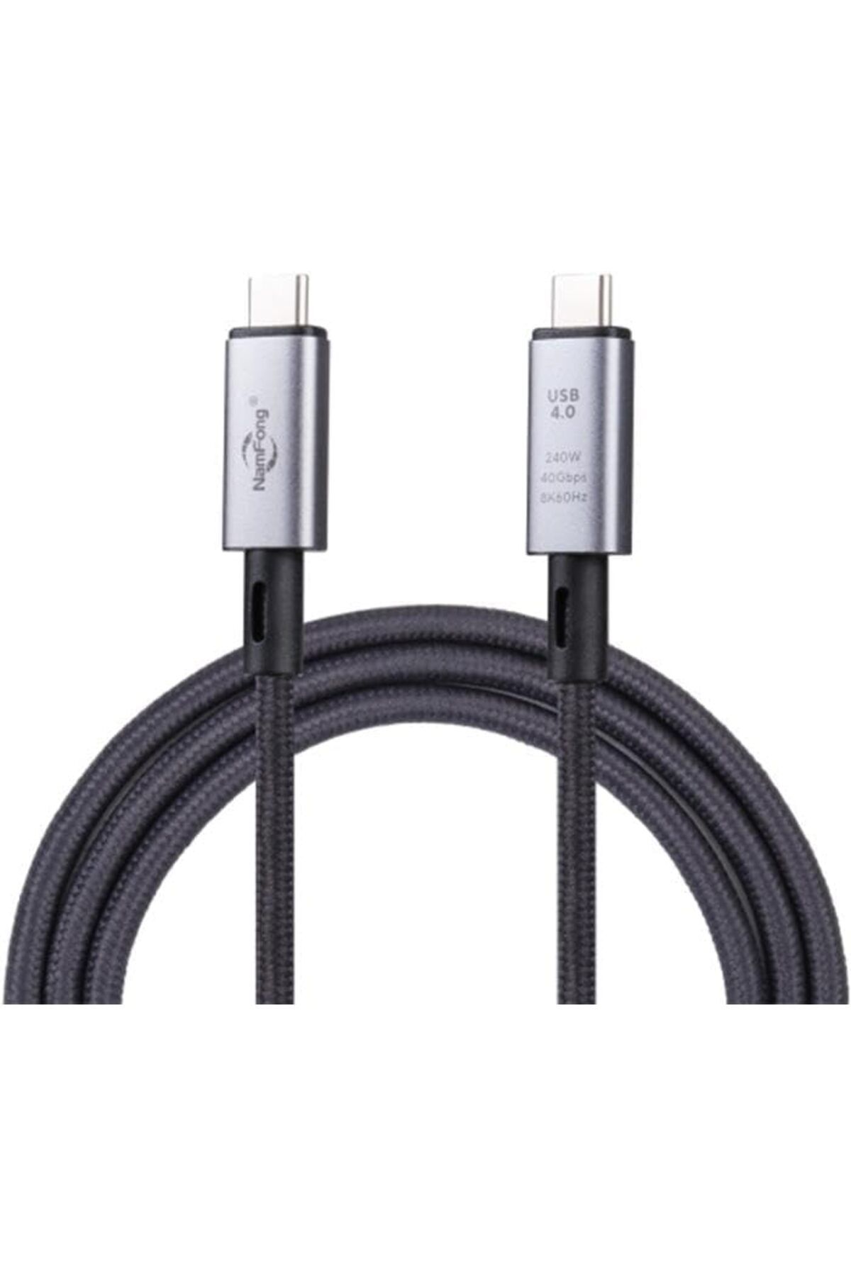 DERİK Derik 1MT USB 4.0 240W Thunderbolt Type-C to Type-C Şarj, Data ve 8K 60Hz Görüntü Aktarım Kablo