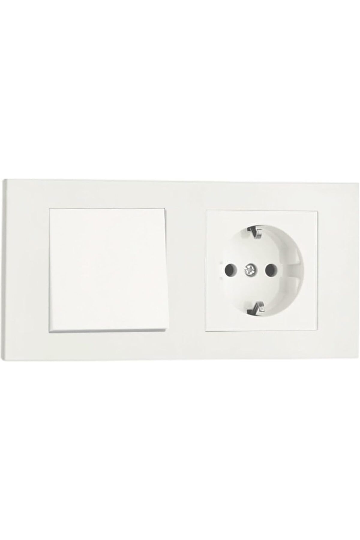 KDROĞLU plamystical Grano Beyaz 2'li Set Anahtar ve Topraklı Priz Set newing 1139529