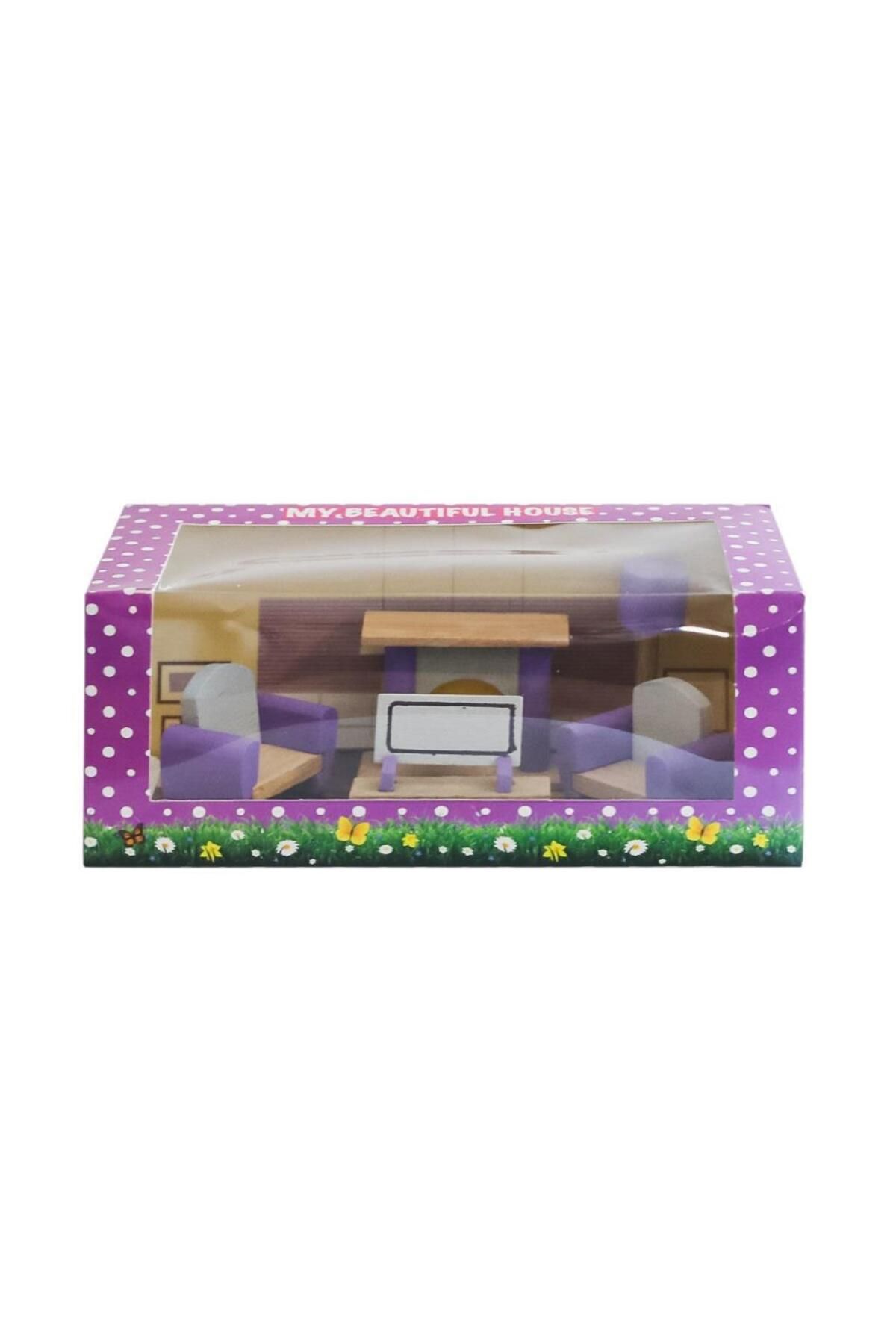 Shop58 HediyeCantam OTM001 Ahşap Oturma Odası Seti -Cocok Ahşap