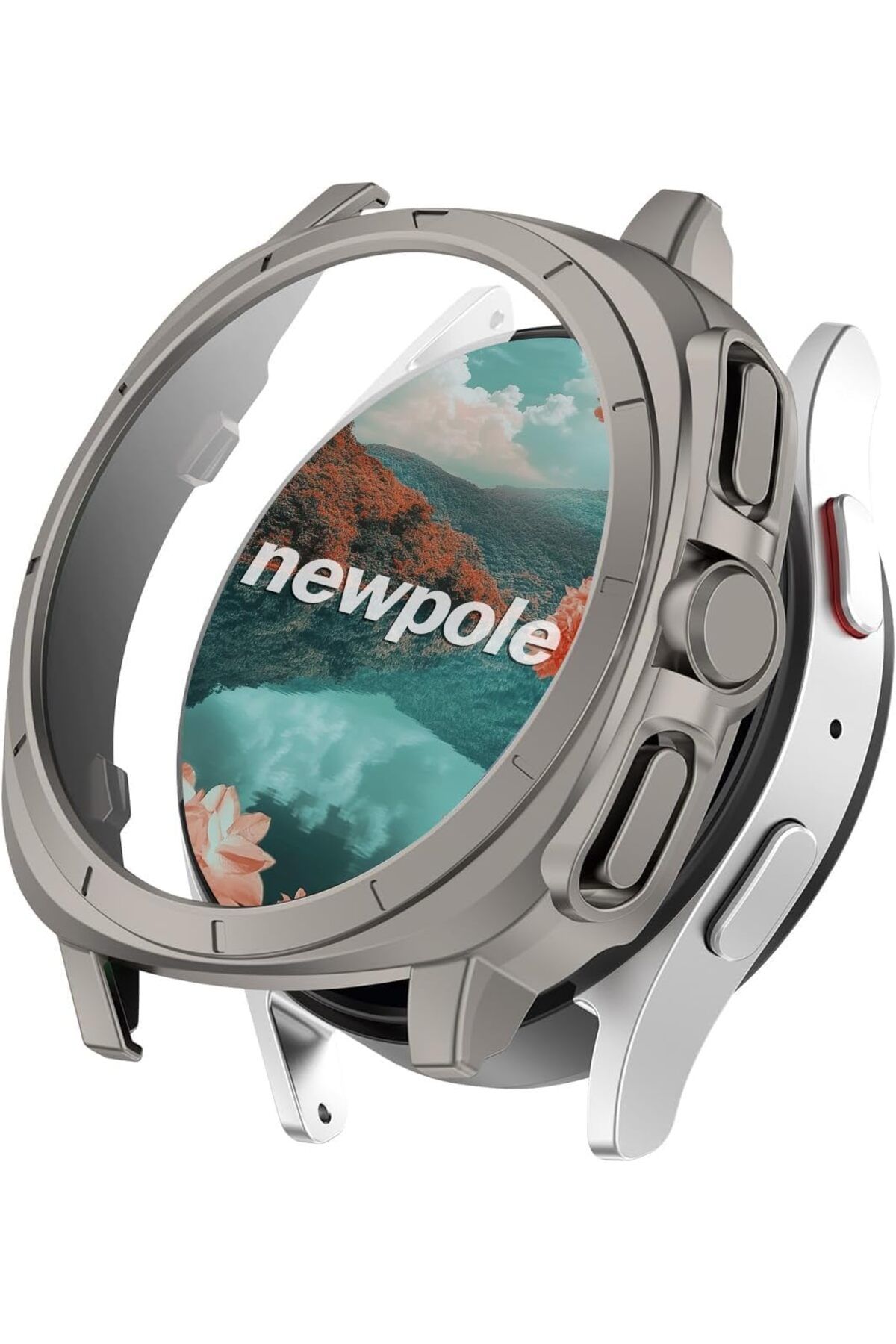 KDROĞLU KDROGLU Galaxy Watch 7 44MM Watch İçin Ekran Koruyucu Kılıf Watch Ultra Görünümlü Kılıf Ta