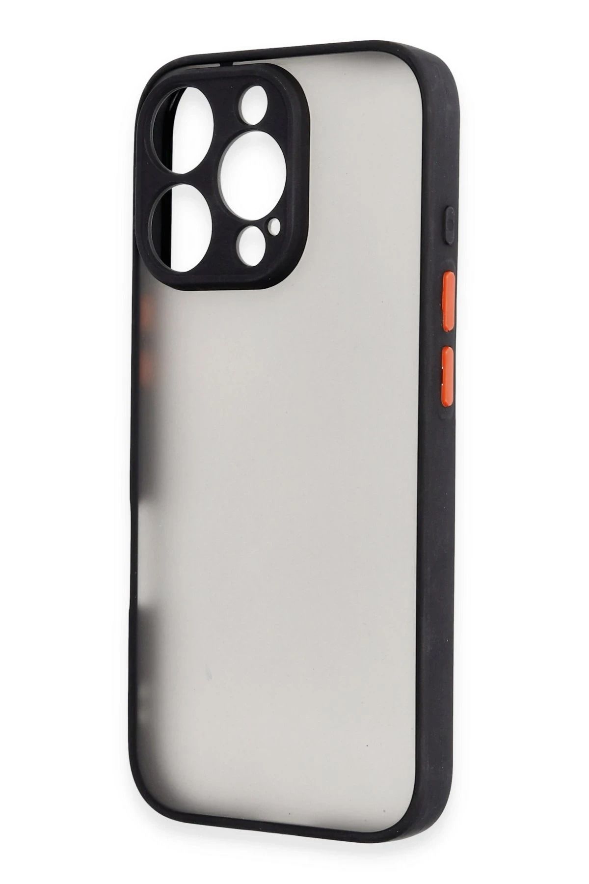 NewFace iPhone 16 Pro Kılıf Montreal Silikon Kapak - Siyah BSTMY