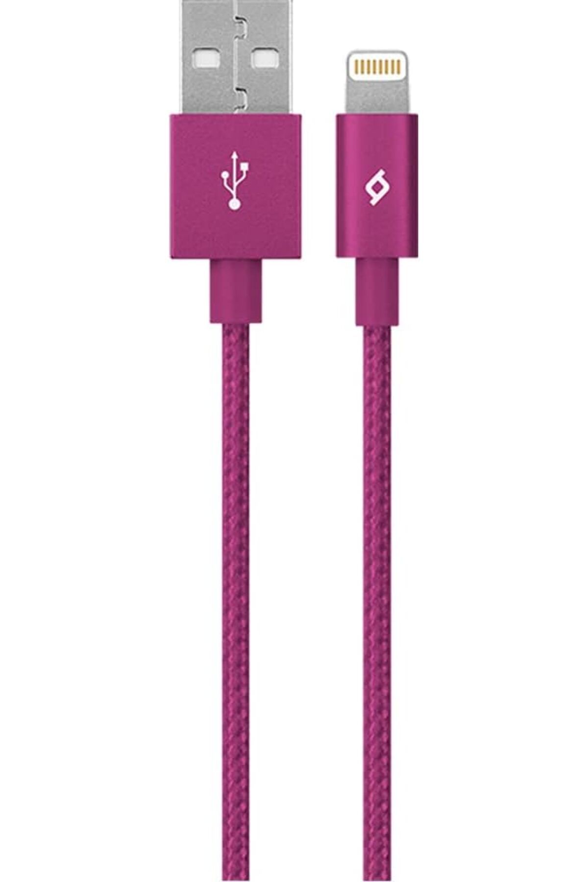 KDROĞLU KDROGLU AlumiCable MFi iPhone ile Uyumlu 120cm Şarj Kablosu, Pembe New Desing 1109836