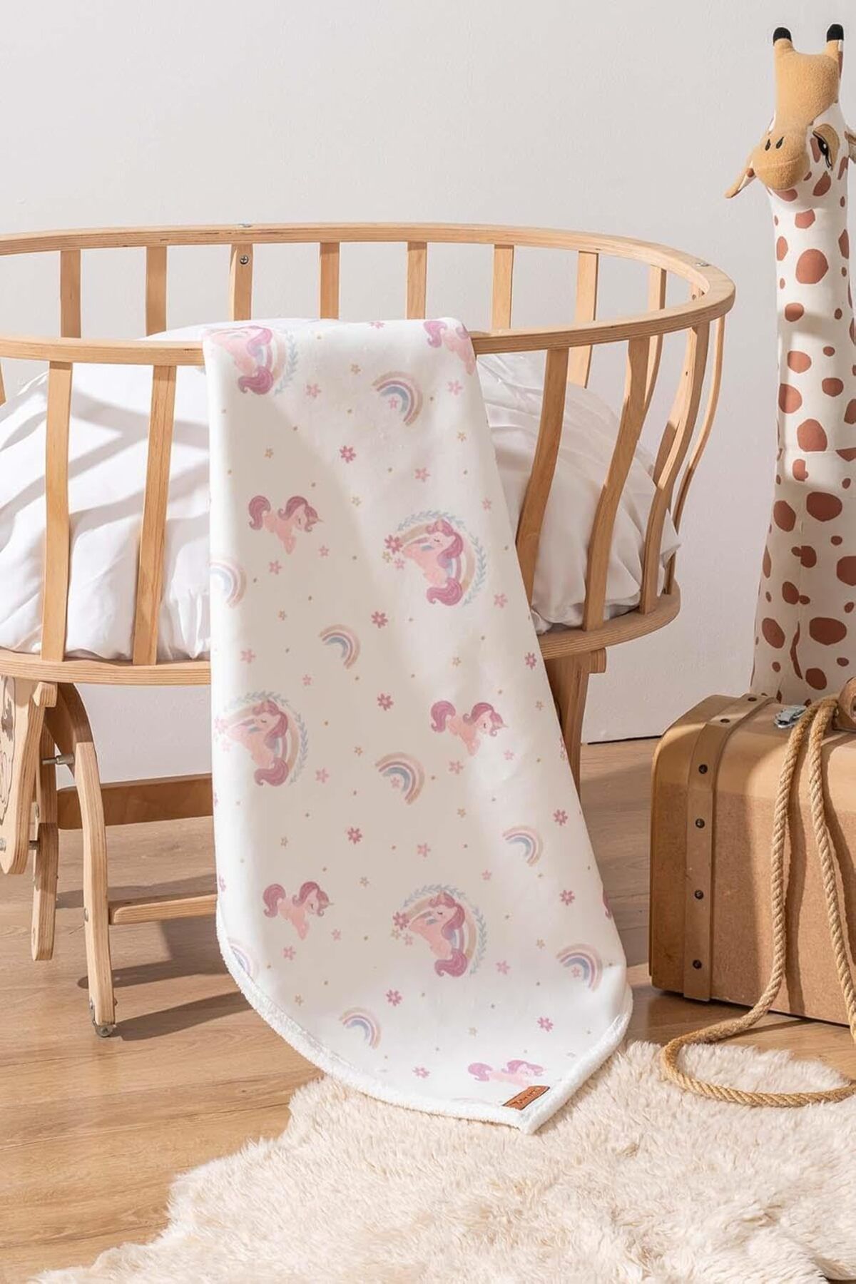 KDROĞLU KDROGLU Fluffy Bebek Battaniyesi 70x100 Cm Unıcorn Desen New Desing 1109836