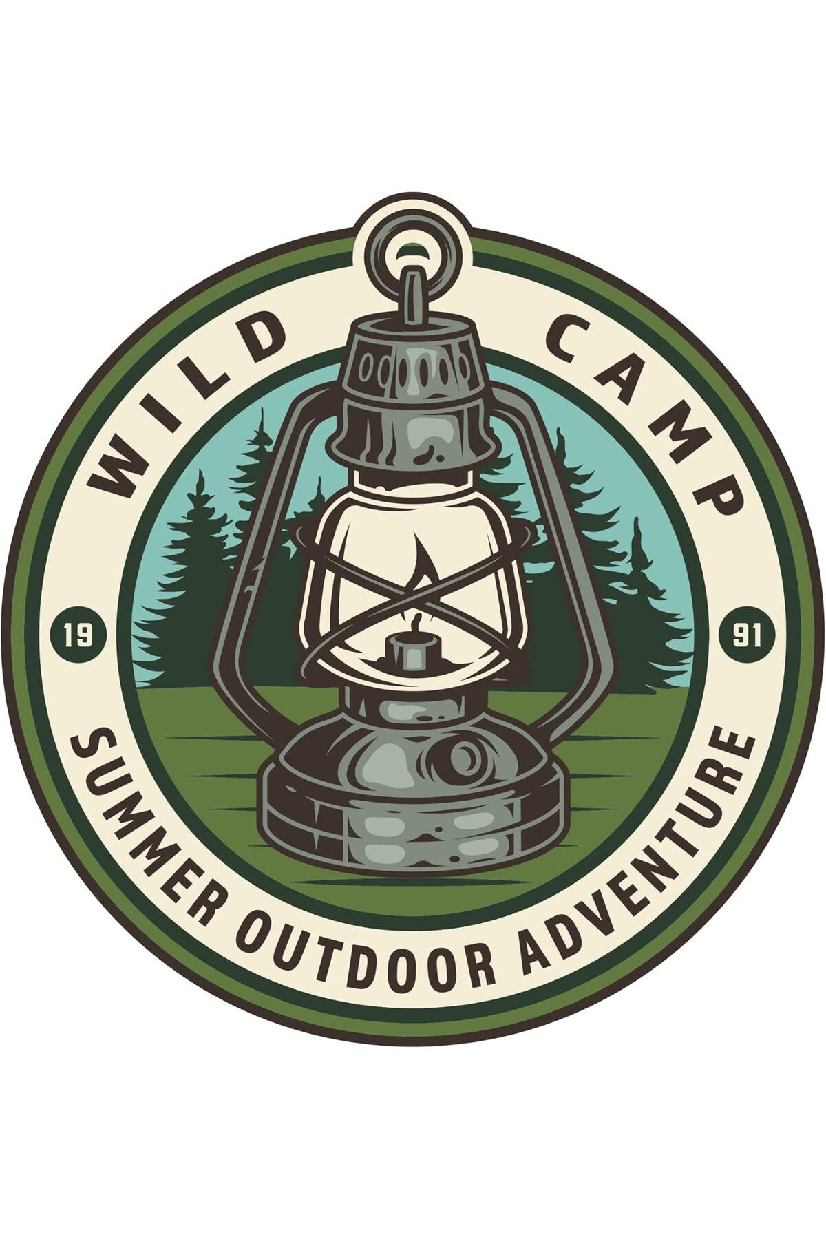 DERİK Derik Aksesuar Off Road Camping Adventure Kamp Fener Off Road Sticker 14 x 13,5 cm YENİ 1122015