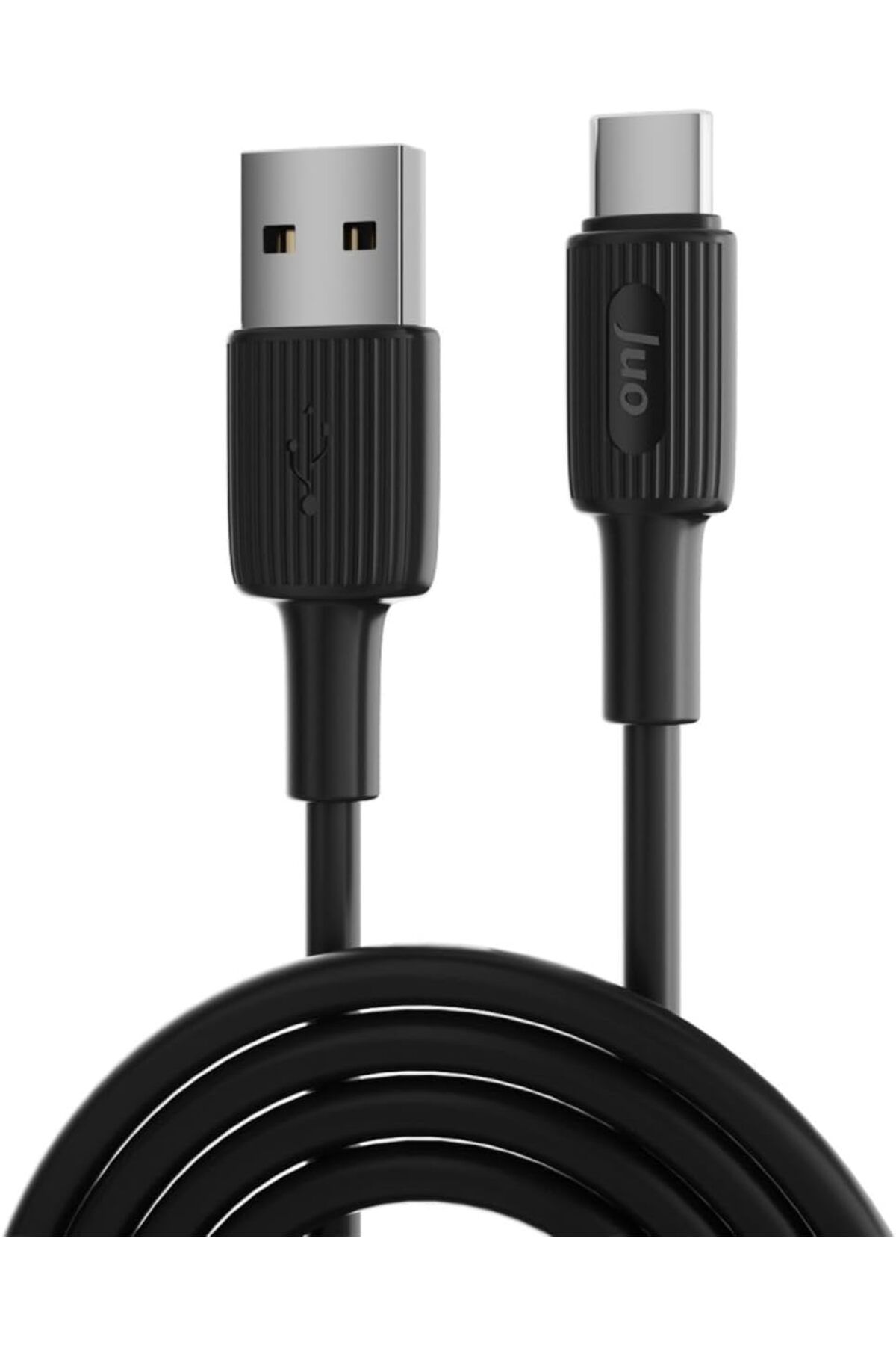 KDROĞLU KDROGLU 12W USB-A to Type-C Silikon Hızlı Şarj ve Data Kablosu Siyah 2 Metre New Desing 1109836