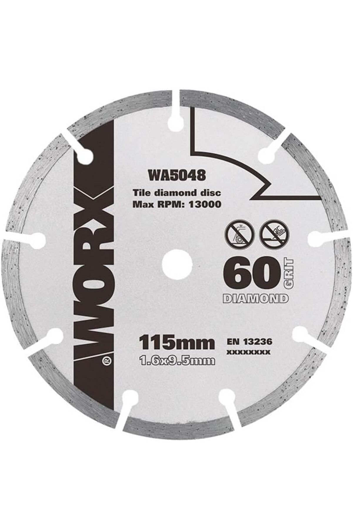 KDROĞLU KDROGLU WA5048 115x9,5mm Fayans, Seramik, Mermer Kesme Soketli Elmas Daire Testere Bıçağı New De