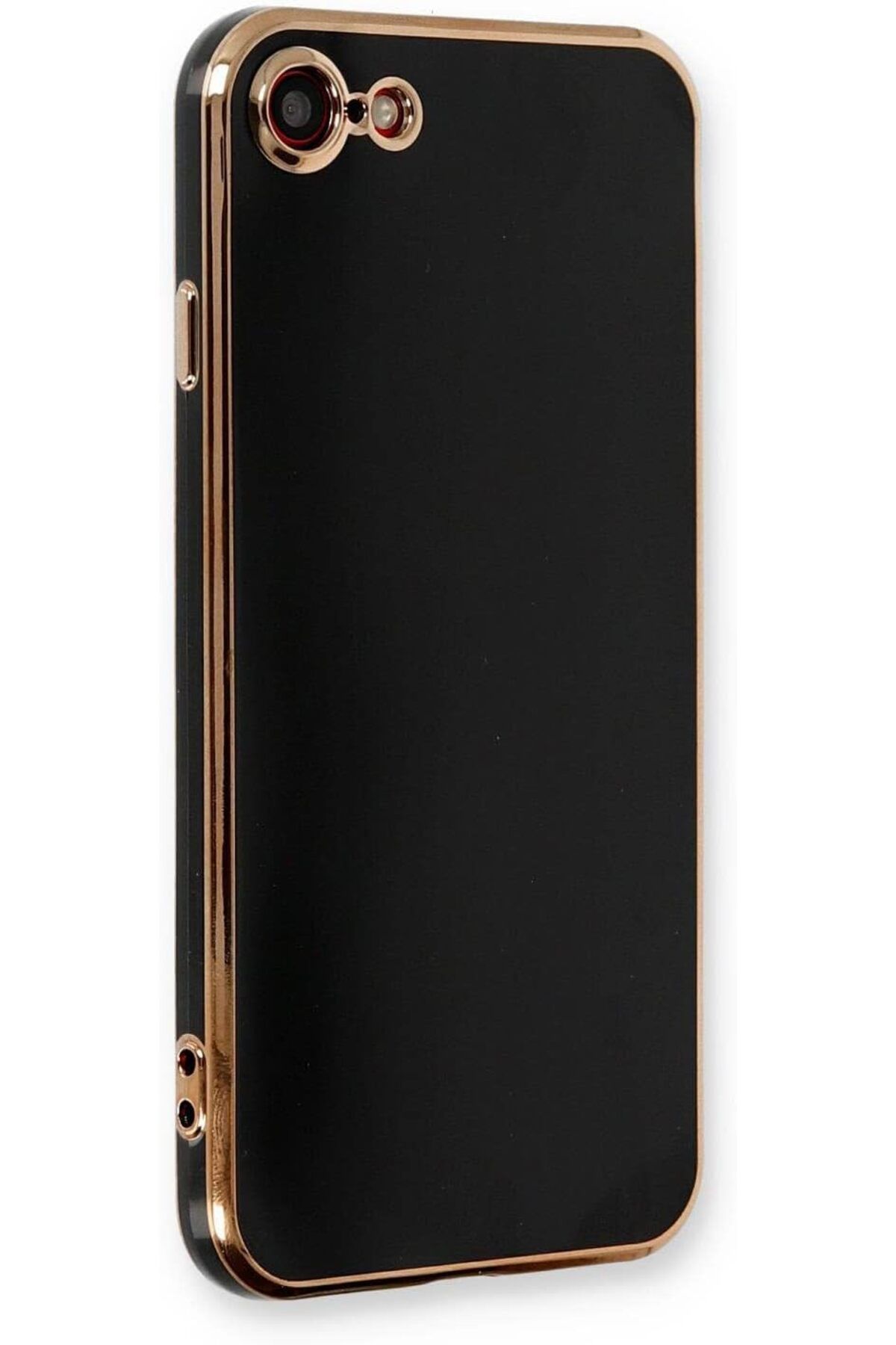 KDROĞLU KDROGLU iPhone SE 2020 için Kılıf Olive Plated Siyah [iPhone SE 2020 ile Uyumlu Kılıf - Siyah]