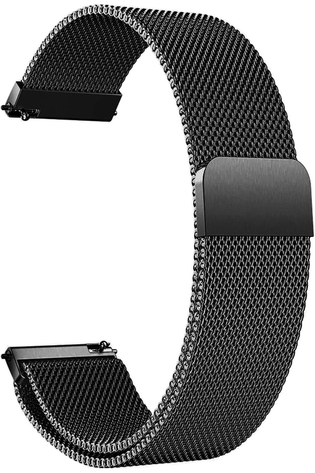 KDROĞLU KDROGLU Watch Buds için Kordon Milanese Loop Siyah New Desing 1109836