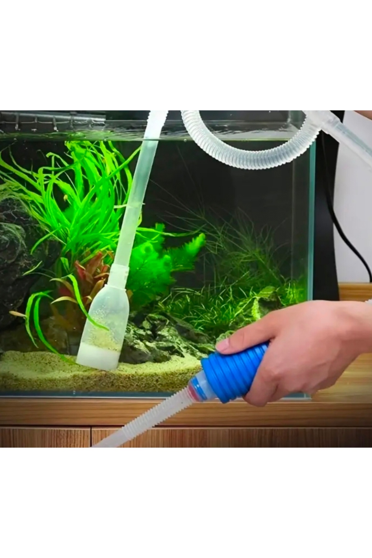 yeni Akvaryum Dip Köşe Temizleme Pompası