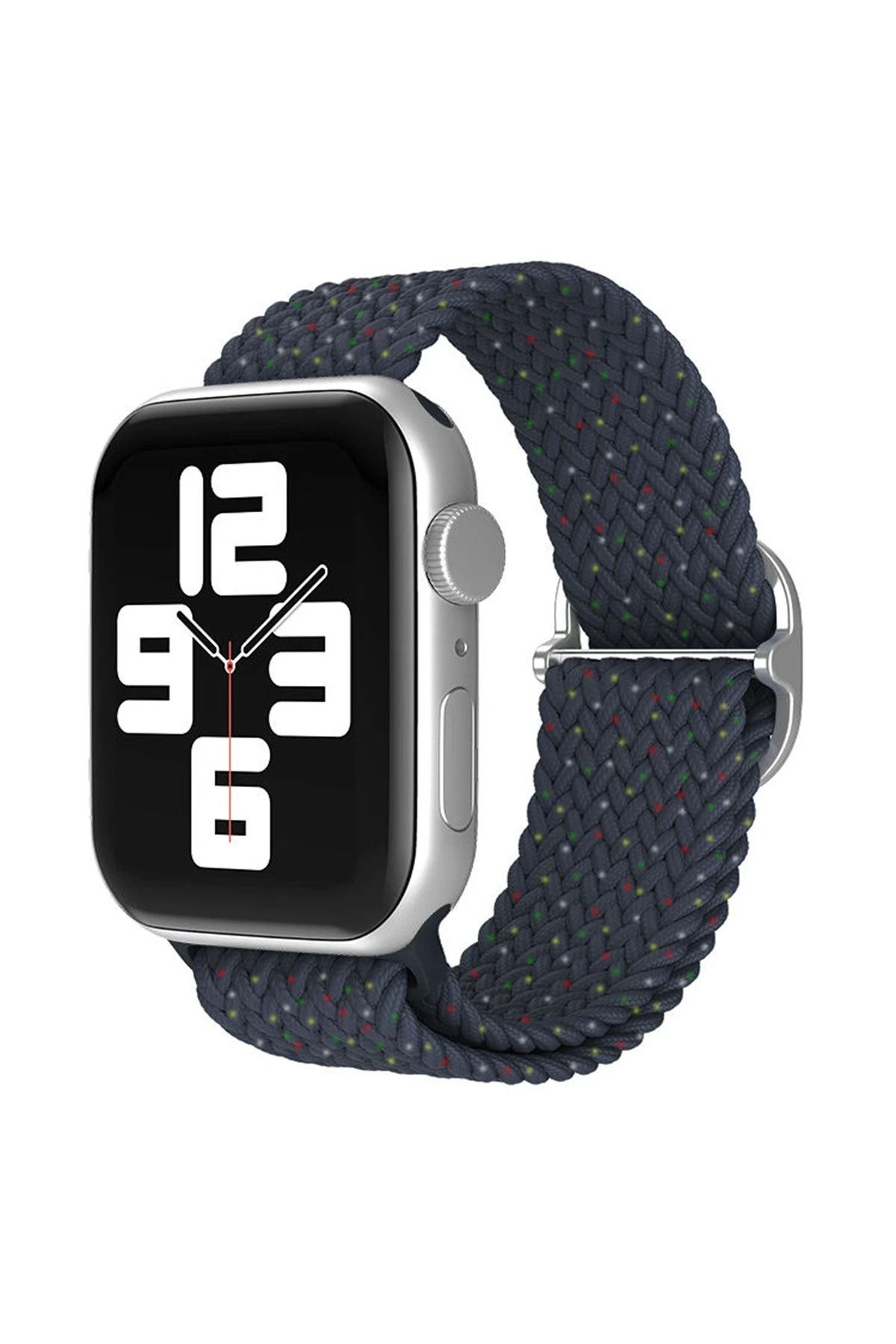 NewFace Apple Watch 42mm Star Kordon - Benekli Lacivert BSTMY