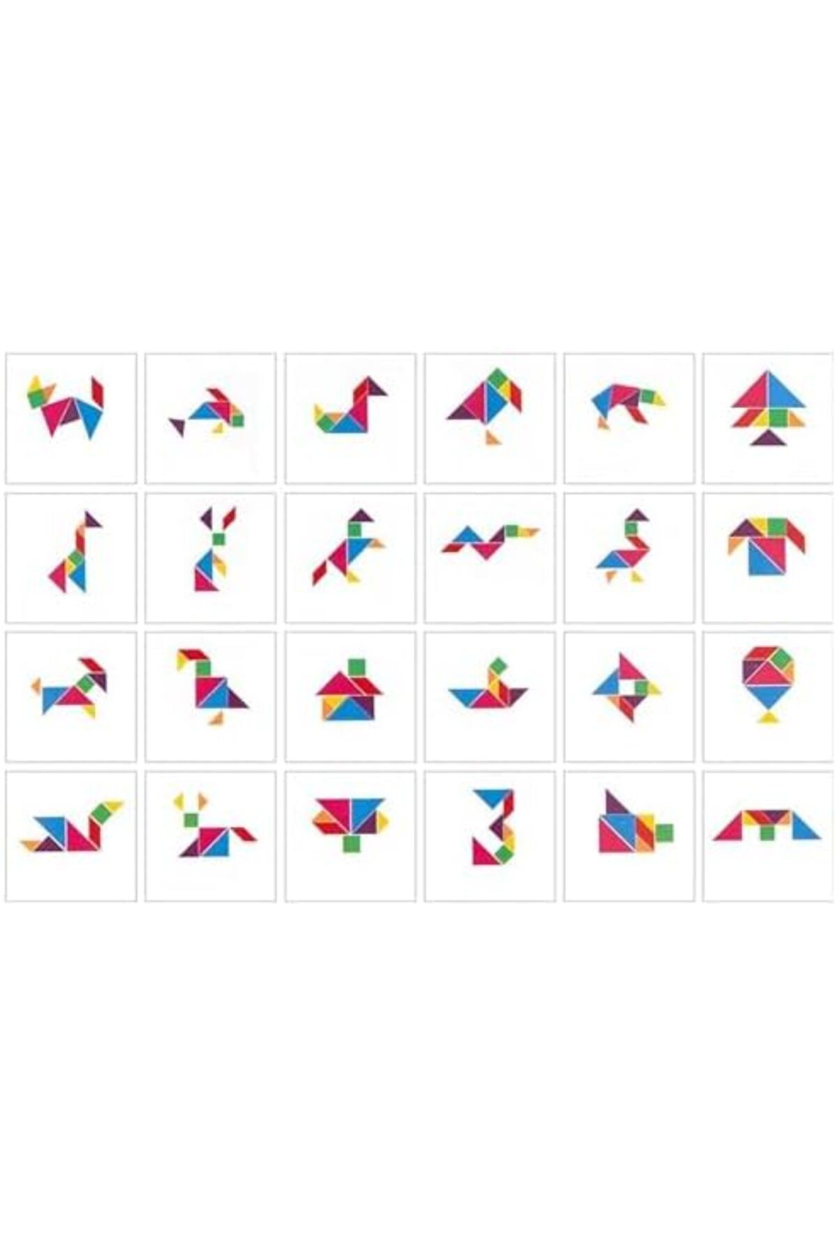 STOREMAX-Svticaret Tangram Figured Eraser Set 7 Pieces Creative Intelligence Developer Puzzle Mhm 1053513 3