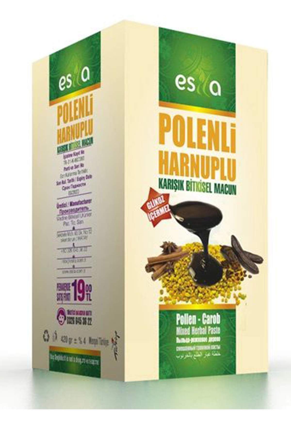 MBB ETİCARET Polenli Harnuplu Macun 420 Gr.- Kg.A