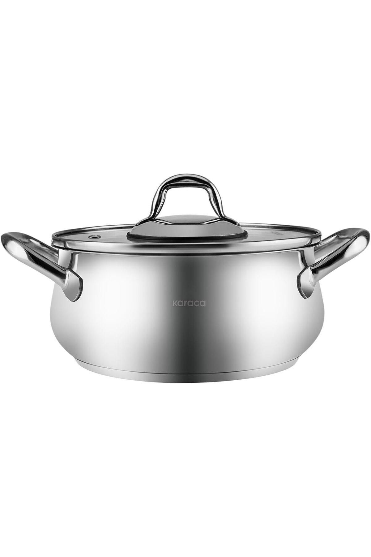 KDROĞLU KDROGLU New Akara İndüksiyon Tabanlı Çelik Derin Tencere 20 cm Metal New Desing 1109836