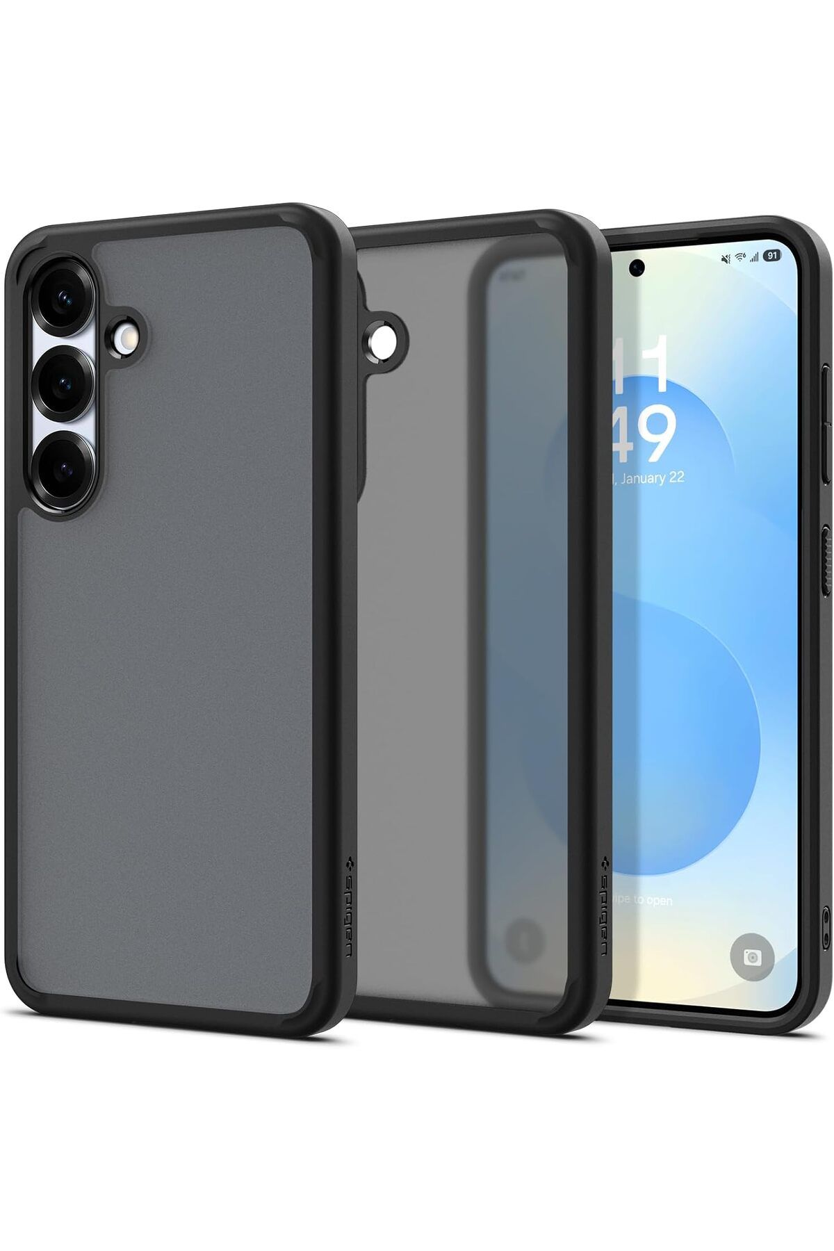 KDROĞLU KDROGLU Galaxy S25 Plus Kılıf Ultra Hybrid Frost Black - ACS08986 New Desing 1109836