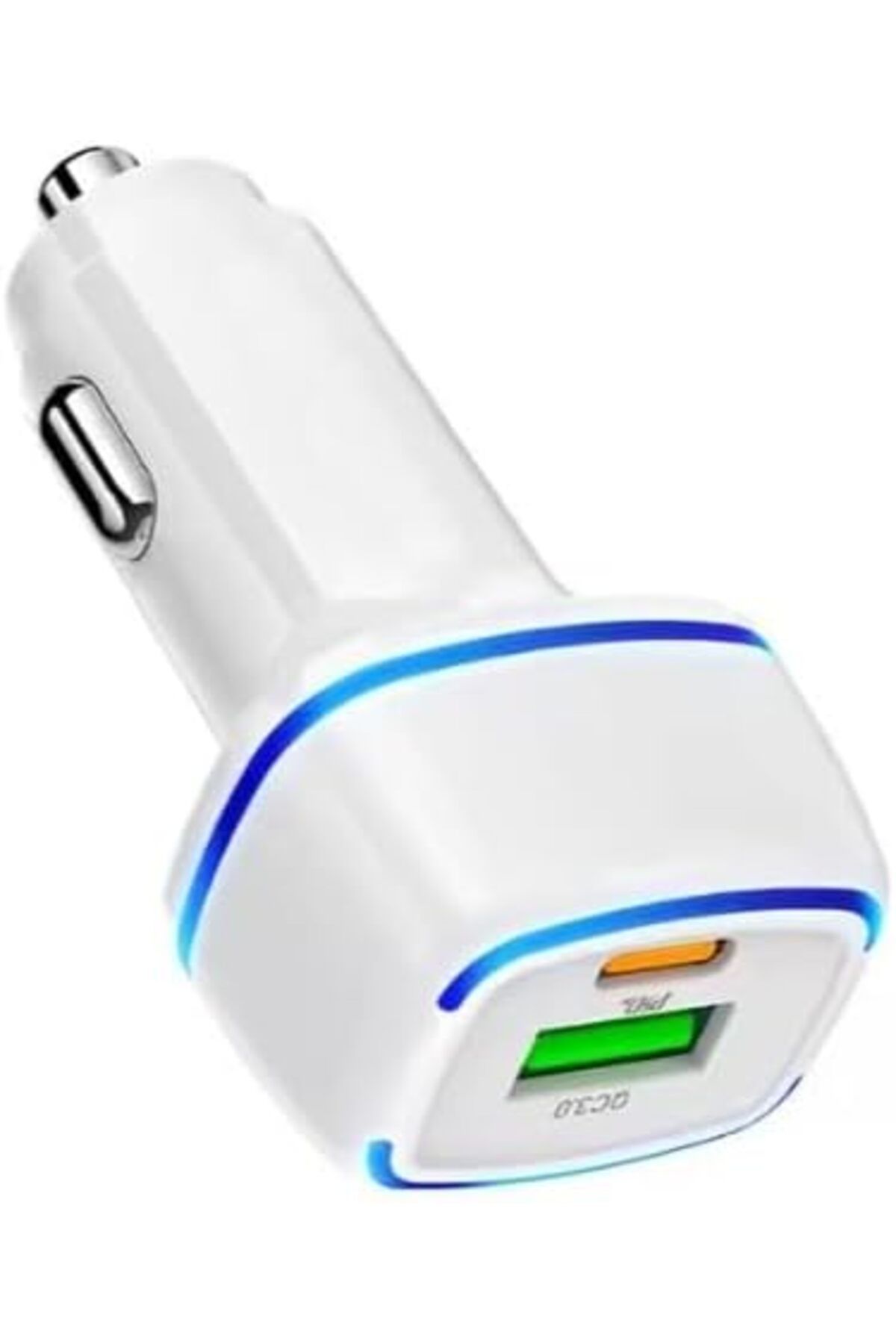 STOREMAX CR01 ARAÇ ŞARJ ADAPTÖRÜ DUAL PORT PD ARAÇ ŞARJI YENİ NESİL PD + STANDART USB LEDLİ