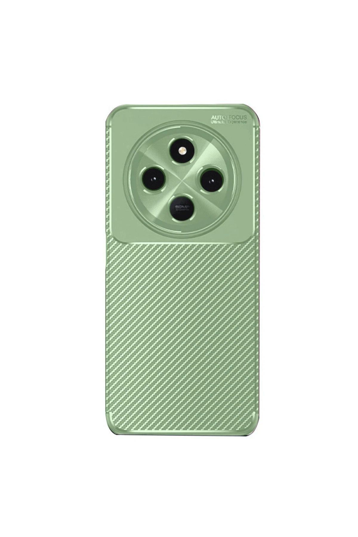 NewFace Xiaomi Redmi 14C Kılıf Auto Focus Karbon Kapak - Su Yeşili BSTMY