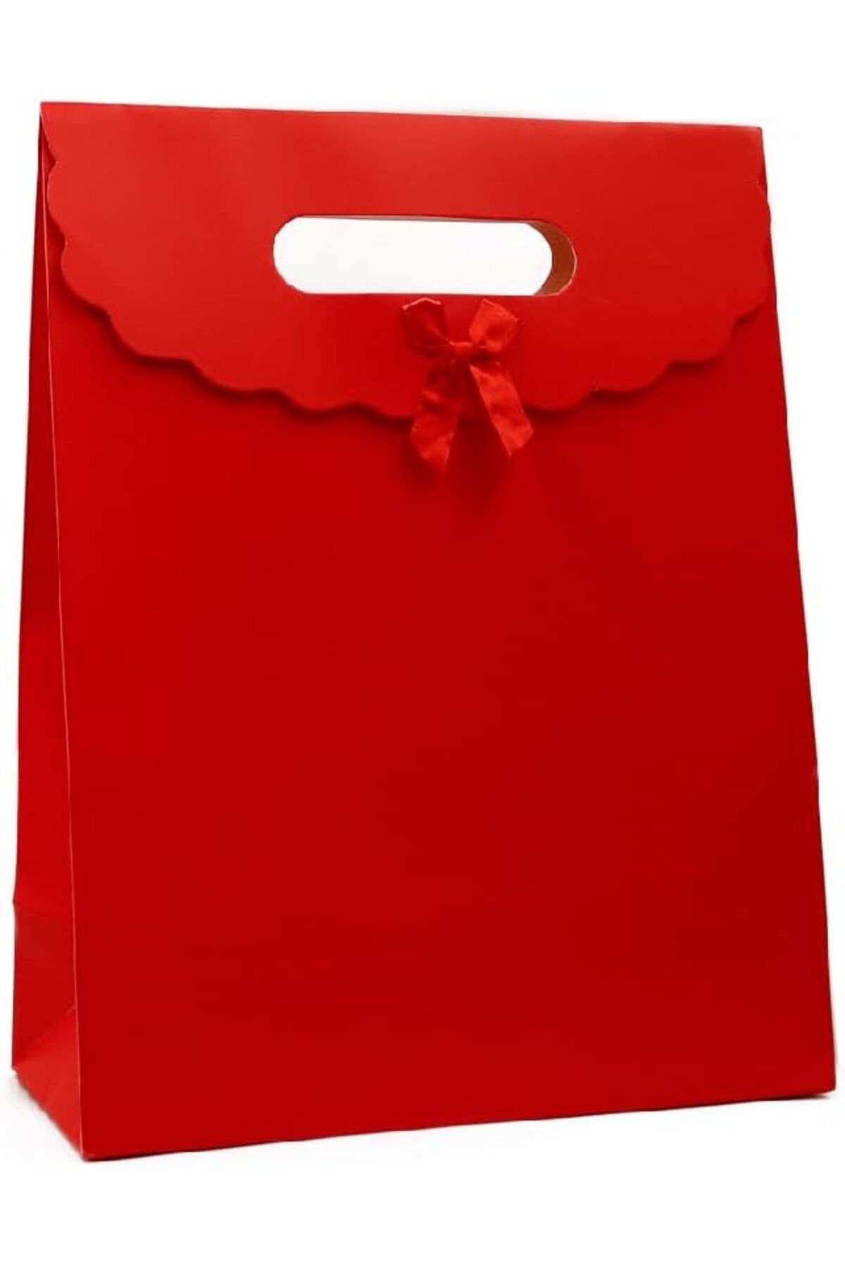 KDROĞLU KDROGLU Design 29x38 Kırmızı Renk El Geçme Karton Çanta, Hediye Kutusu (2 Adet) New Desing 1109