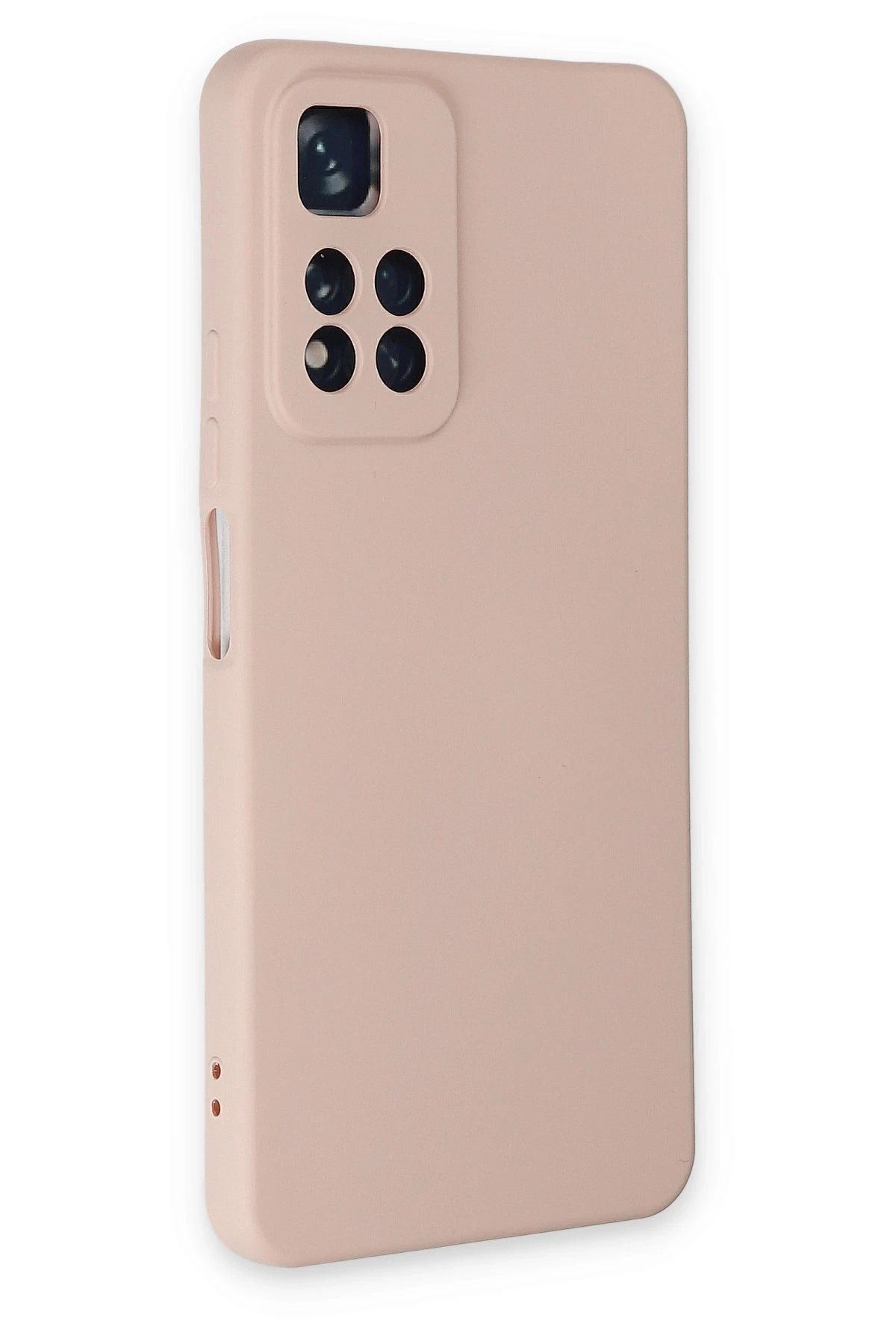 NewFace Xiaomi Redmi Note 11 Pro Plus 5G Uyumlu  Kılıf Nano içi Kadife Silikon - Pudra BSTMY