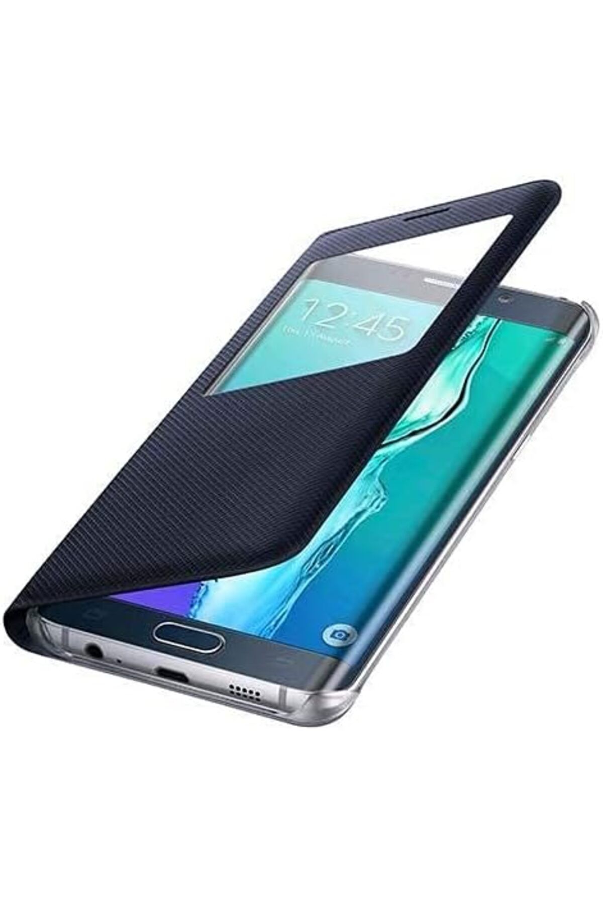 salesalbutik Galaxy S6 edge+ G928 S View Kılıf, Lacivert