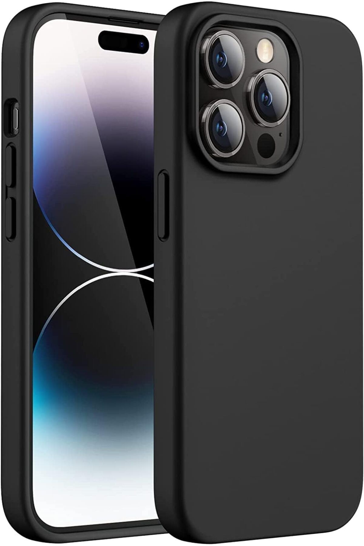 KDROĞLU İPhone 14 PRO Uyumlu Kılıf 6.1’ Içi Kadife Lansman Silikon Kılıf