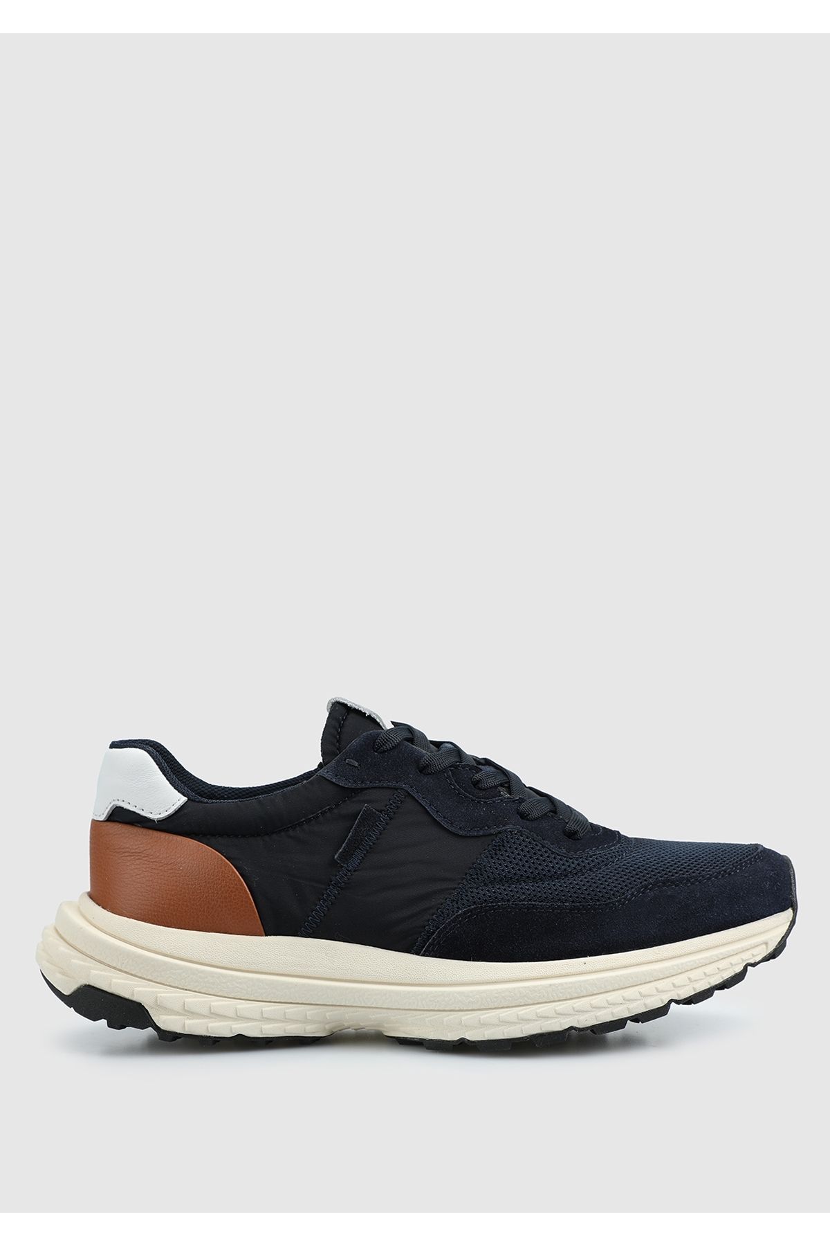Provoq Lacivert Deri Erkek Sneaker