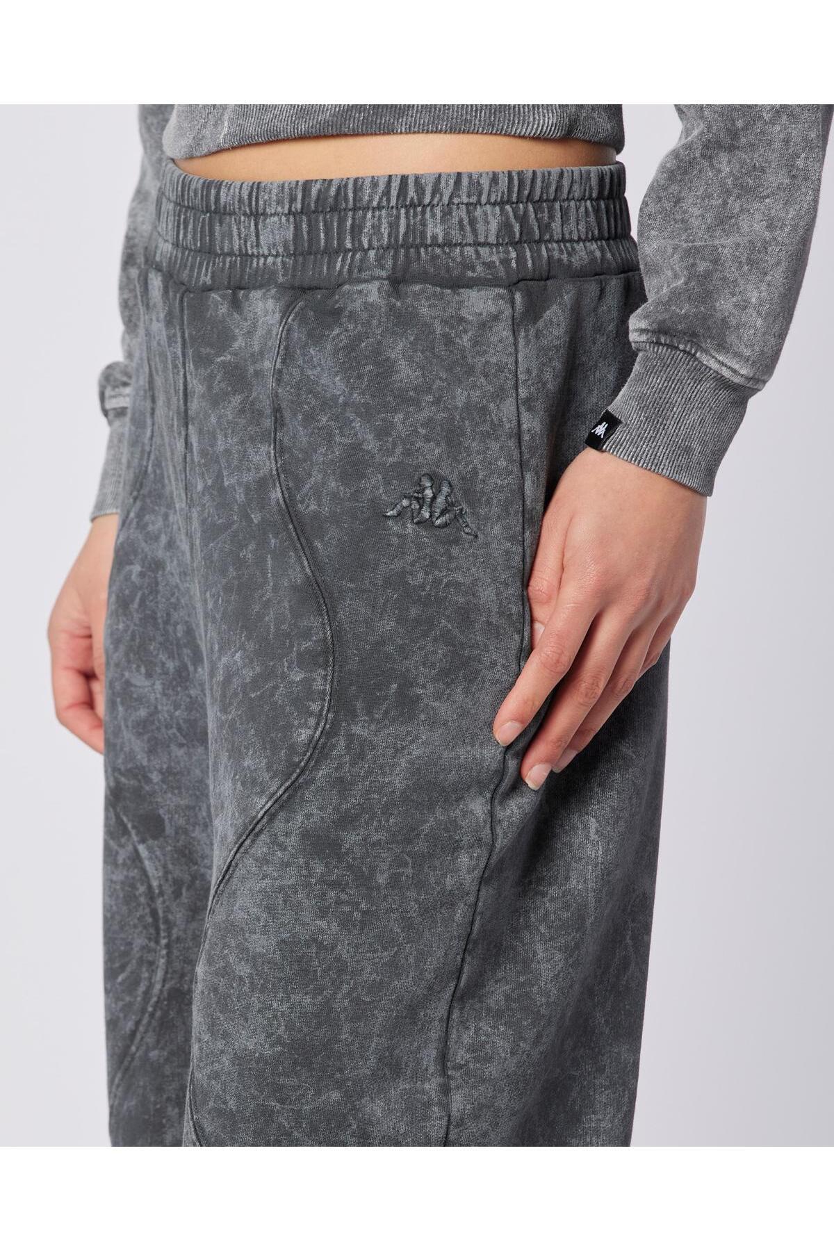 Kappa-بنطال رياضي نسائي من Stichas Jogger ذو مقاس مريح من أنثراسايت 3