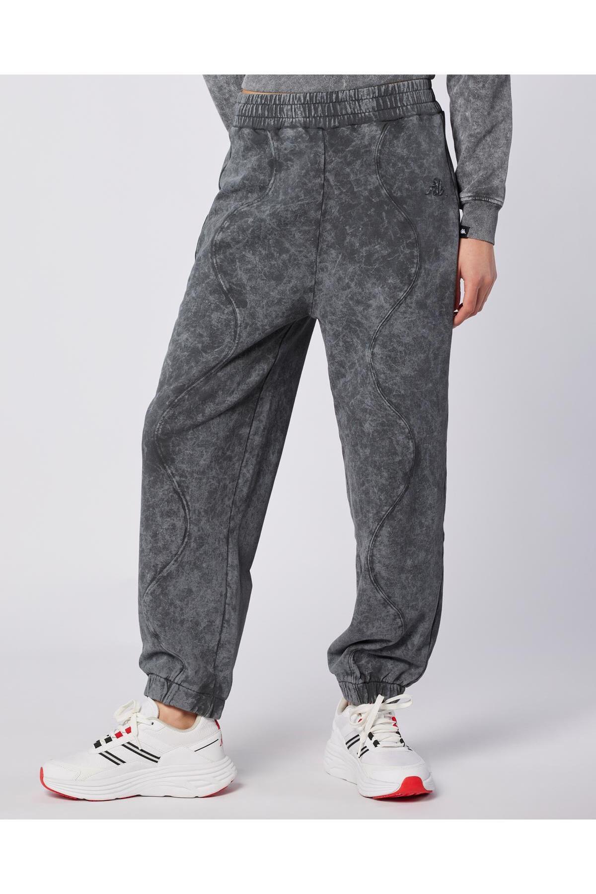 Kappa-بنطال رياضي نسائي من Stichas Jogger ذو مقاس مريح من أنثراسايت 1