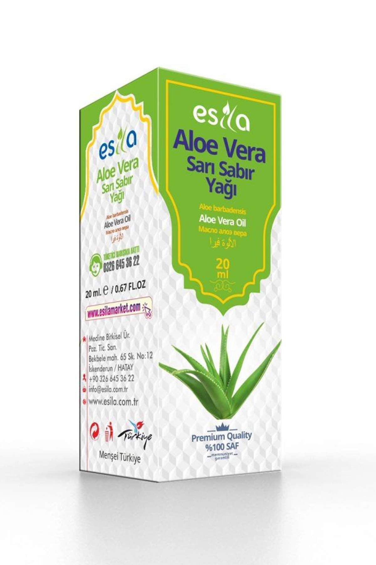 MBB ETİCARET Aloe Vera - Sarı Sabır Yağı 20 Ml.