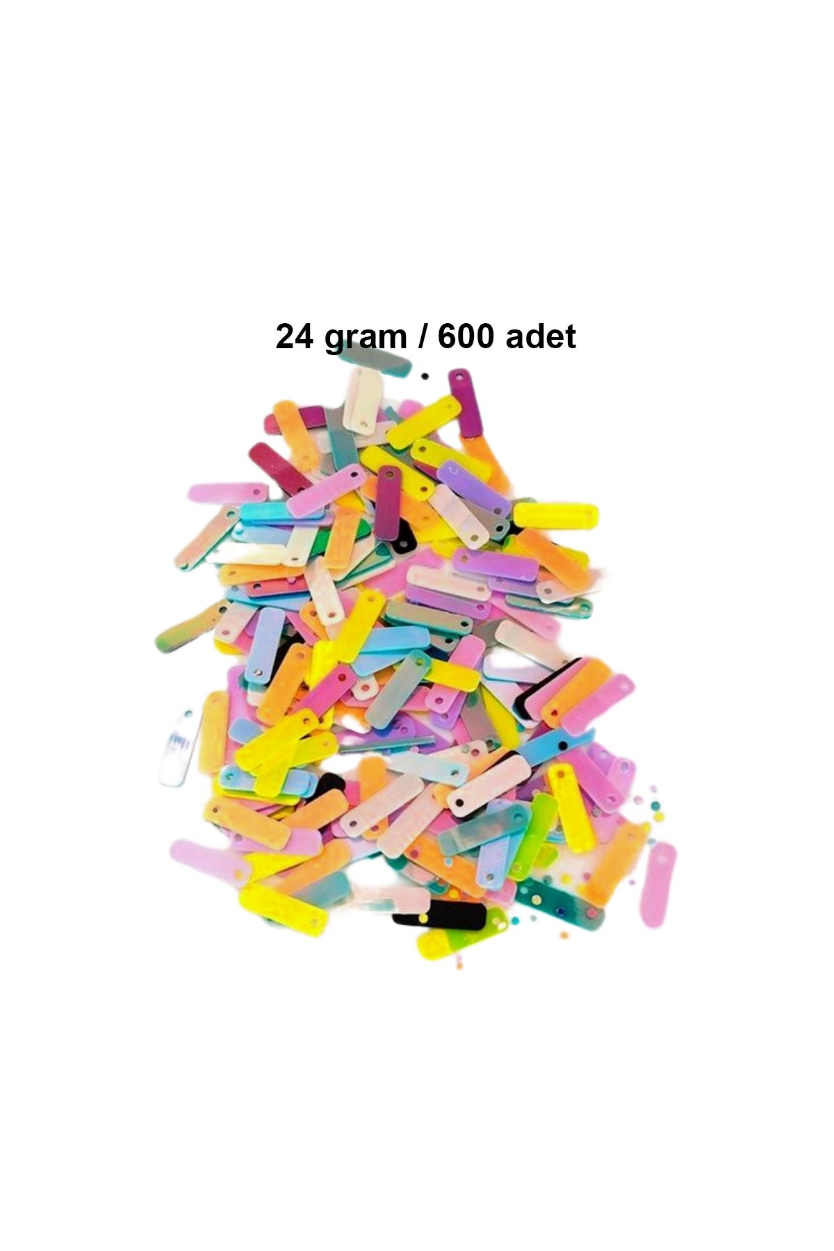 MBB ETİCARET Pastel Renkler 15 x 5 mm Dantel Oya Yazma Halhal Abiye Lazer Kesim Pul 600 adet / 24 gram