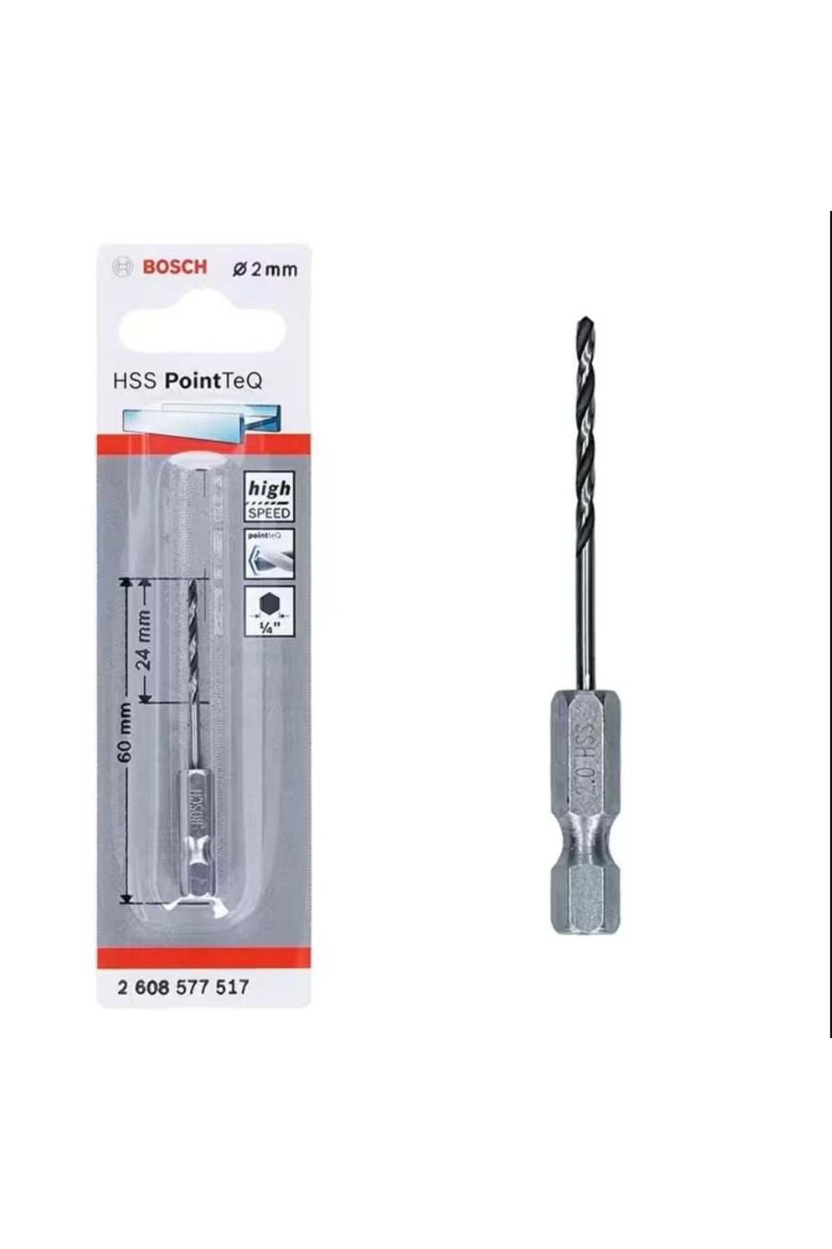 BilfolD Pointteq Altıgen Şaftlı Hss Matkap Ucu 2 mm