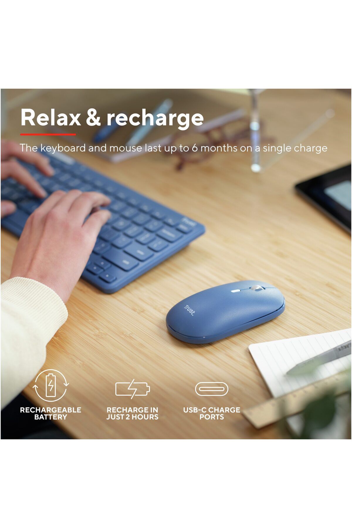 Trust-Kit Tastatura si mouse Wireless Trust Lyra 7