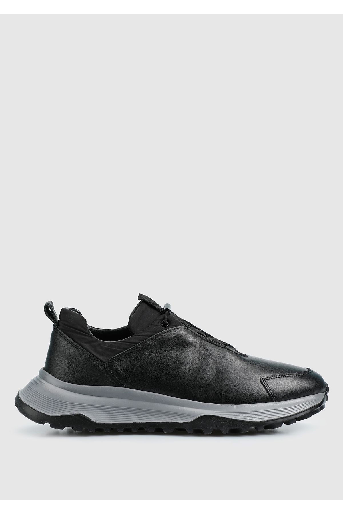 Provoq Siyah Deri Erkek Sneaker