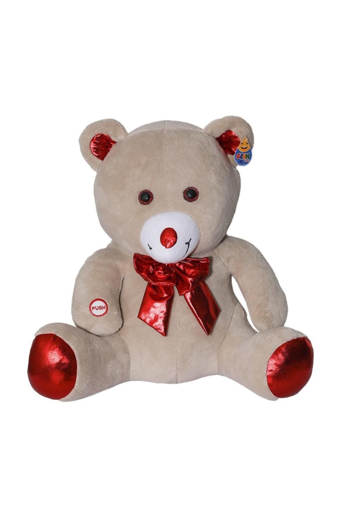Shop58 HediyeCantam FK-2308 SESLİ PAPYONLU HİJYEN AYI 50CM