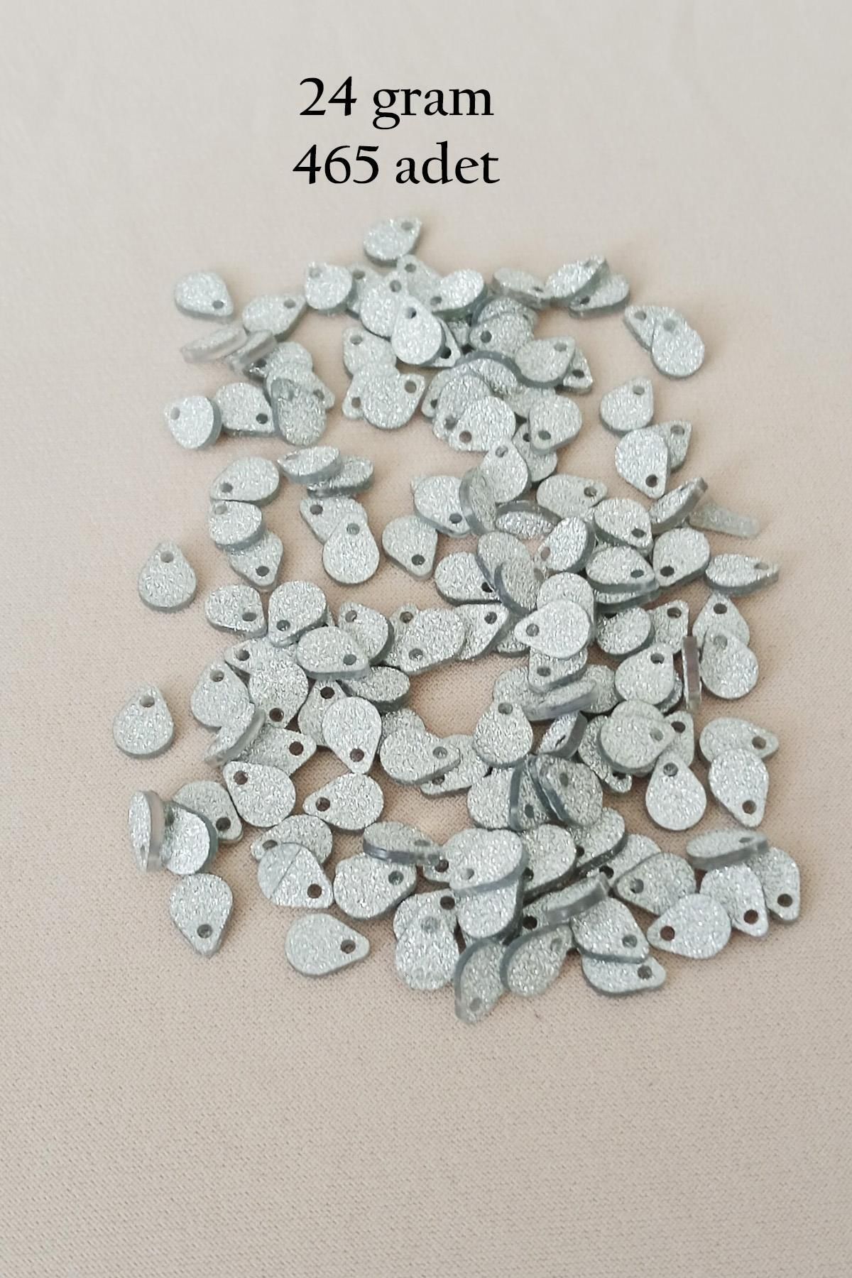 MBB ETİCARET Oya Abiye Bileklik Kolye Pleksi Metalik Plastik Pul Gümüş Renk 24 gram 465 adet - BNC569