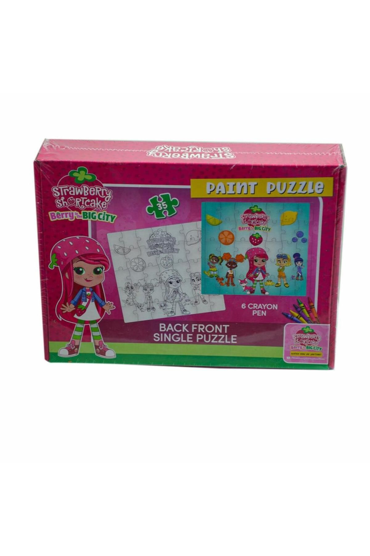 Shop58 CK7880 Çilek Kız Boyamalı Puzzle -Utku