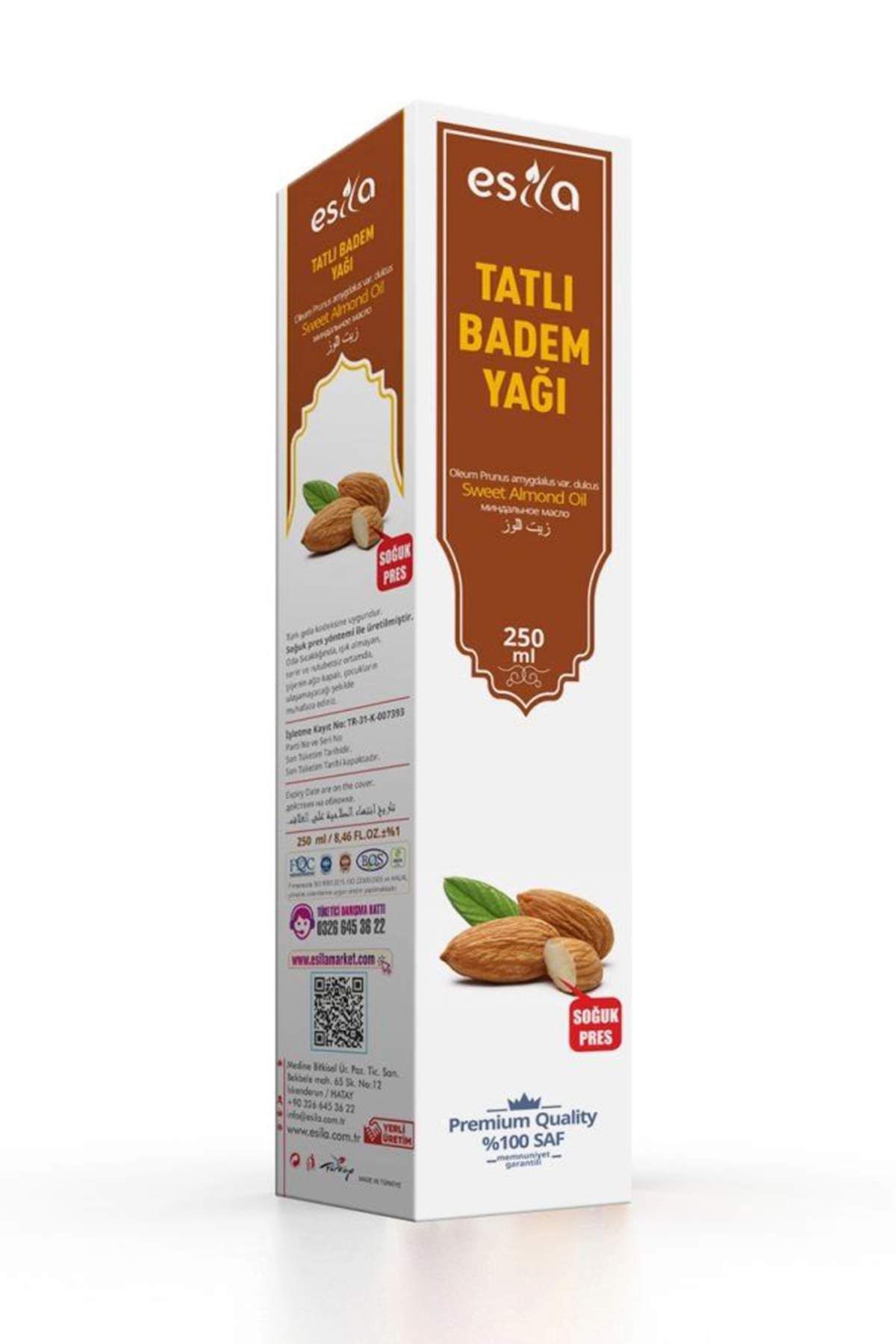 MBB ETİCARET Tatlı Badem Yağı 250 Ml.