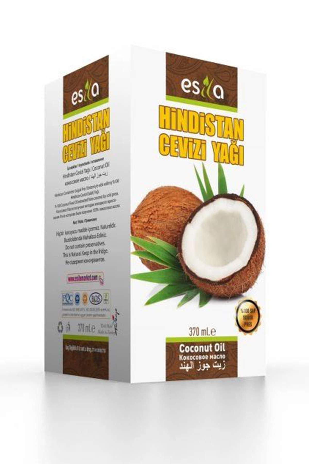 MBB ETİCARET Hindistan Cevizi Yağı 370 Ml.