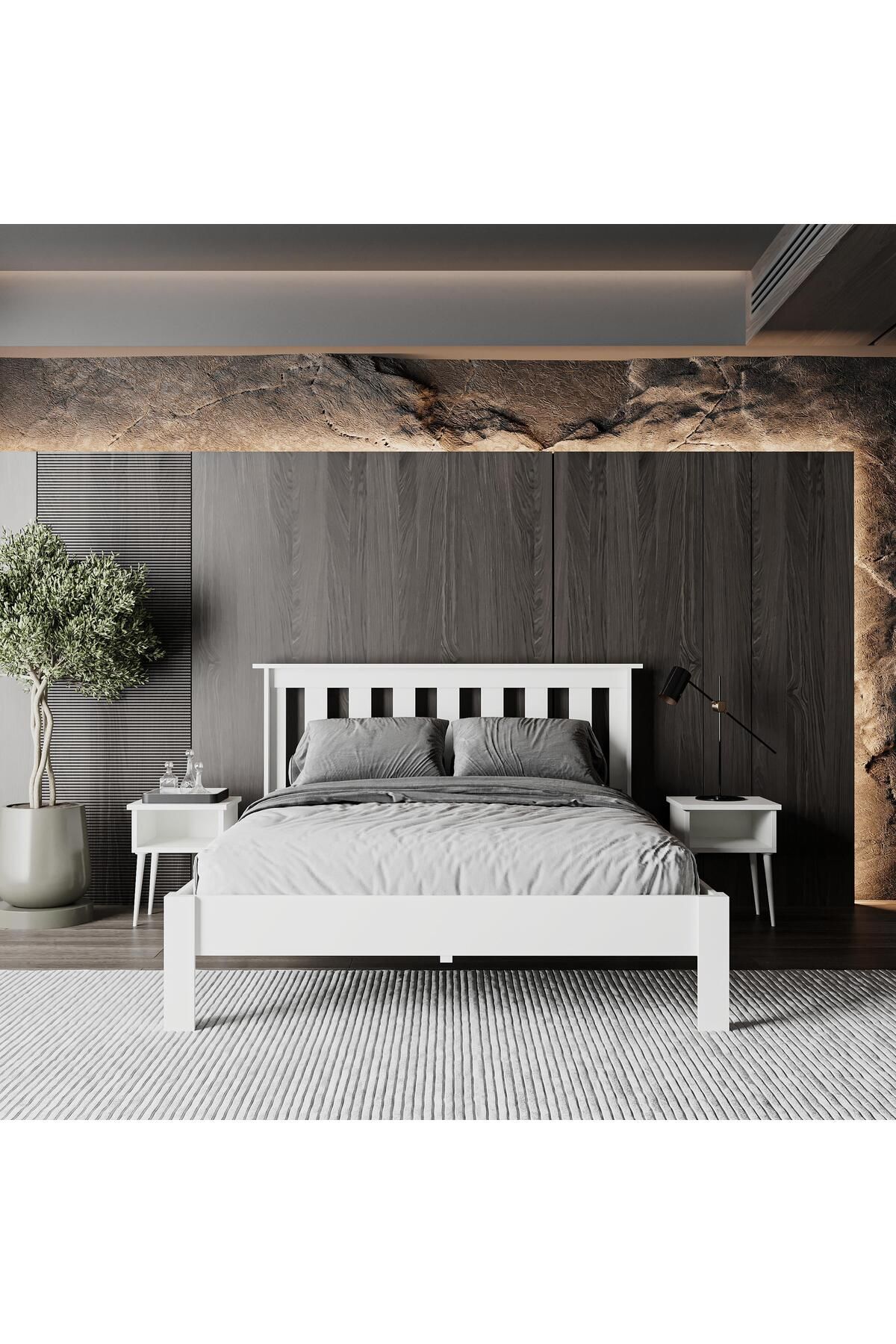 RENAZZO Shark New Komodin Set MDF Karyola | Kolay Kurulum