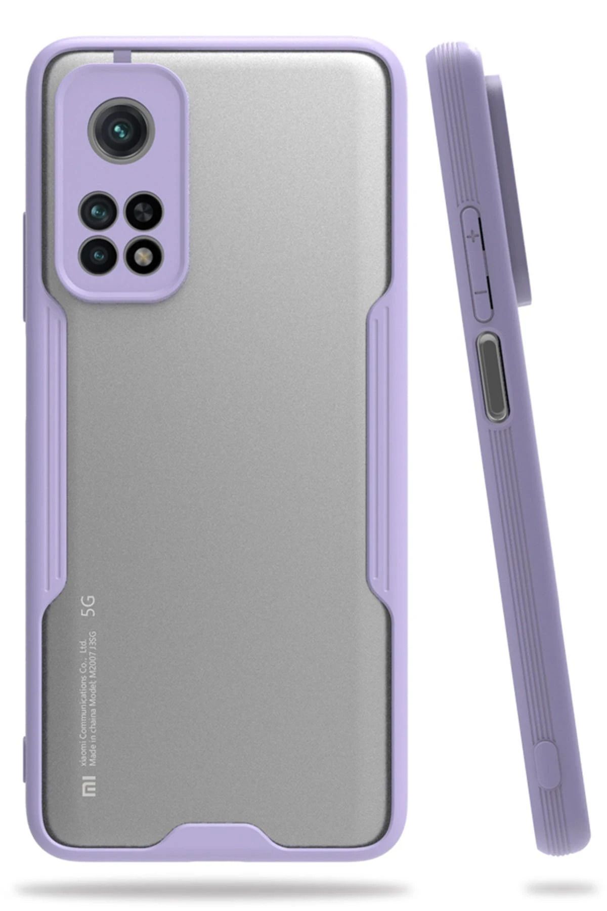 NewFace Xiaomi Mi 10T Pro Kılıf Platin Silikon - Lila SVLRS