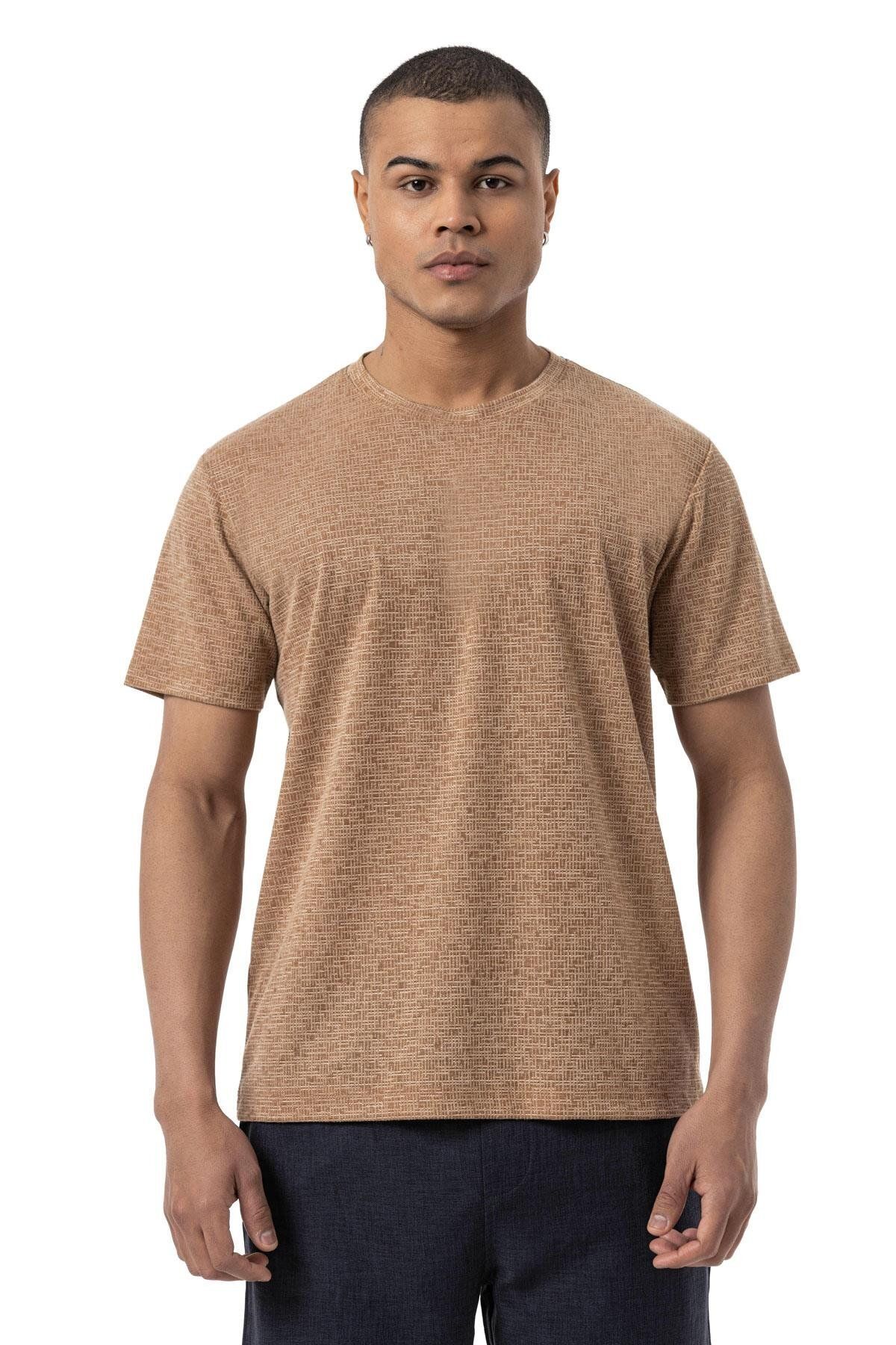 rugatchi Keten Bisiklet Yaka T-Shirt