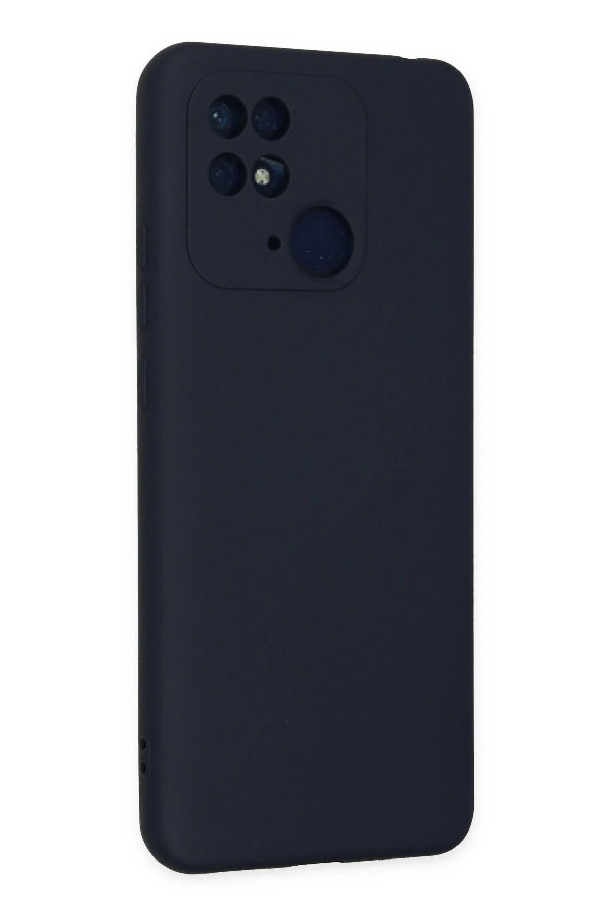 NewFace Xiaomi Redmi 10C uyumlu Kılıf Nano içi Kadife Silikon - Lacivert SVLRS