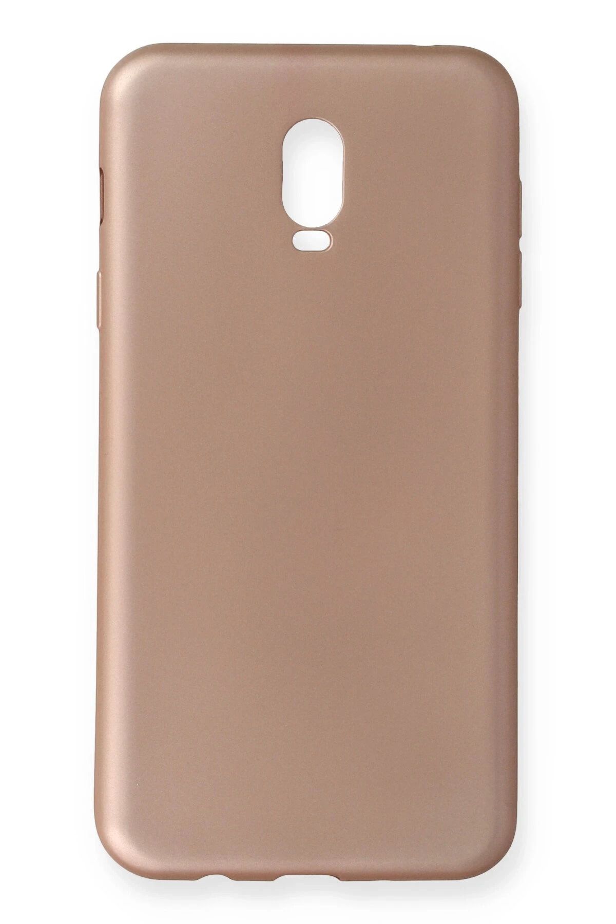 NewFace Samsung Galaxy C8 Kılıf First Silikon - Rose Gold SVLRS
