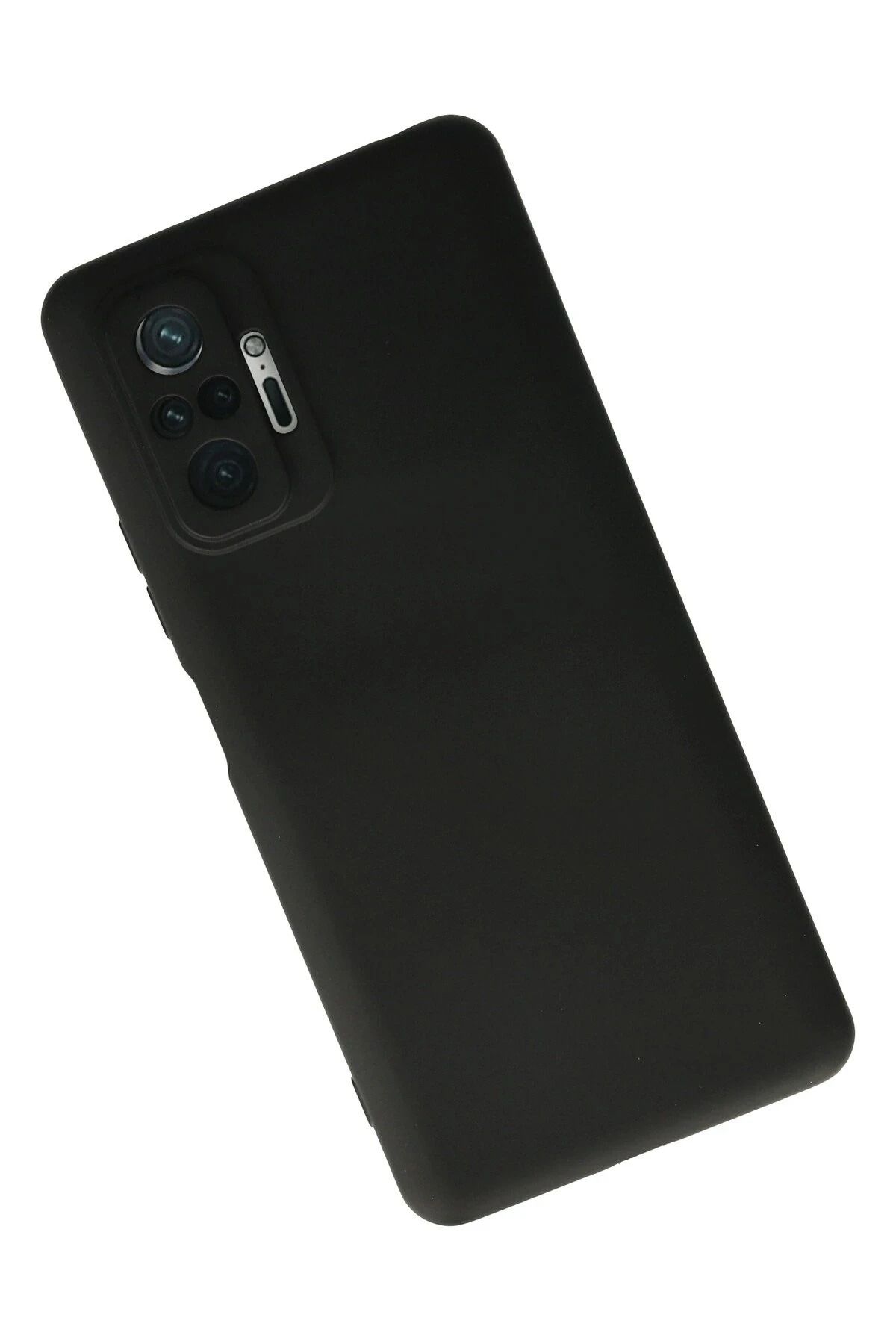 NewFace Xiaomi Redmi Note 10 Pro Kılıf Nano içi Kadife Silikon - Siyah uyumlu