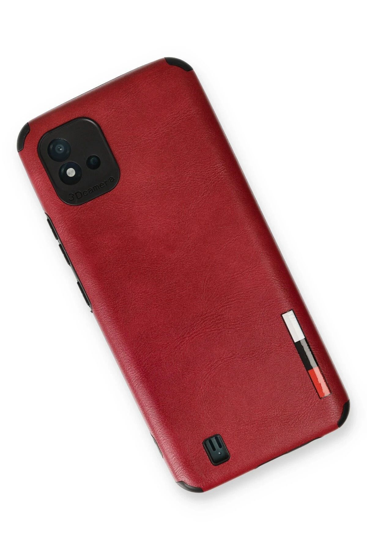 NewFace Realme C11 2021 Kılıf Loop Deri Silikon - Kırmızı FLKRY