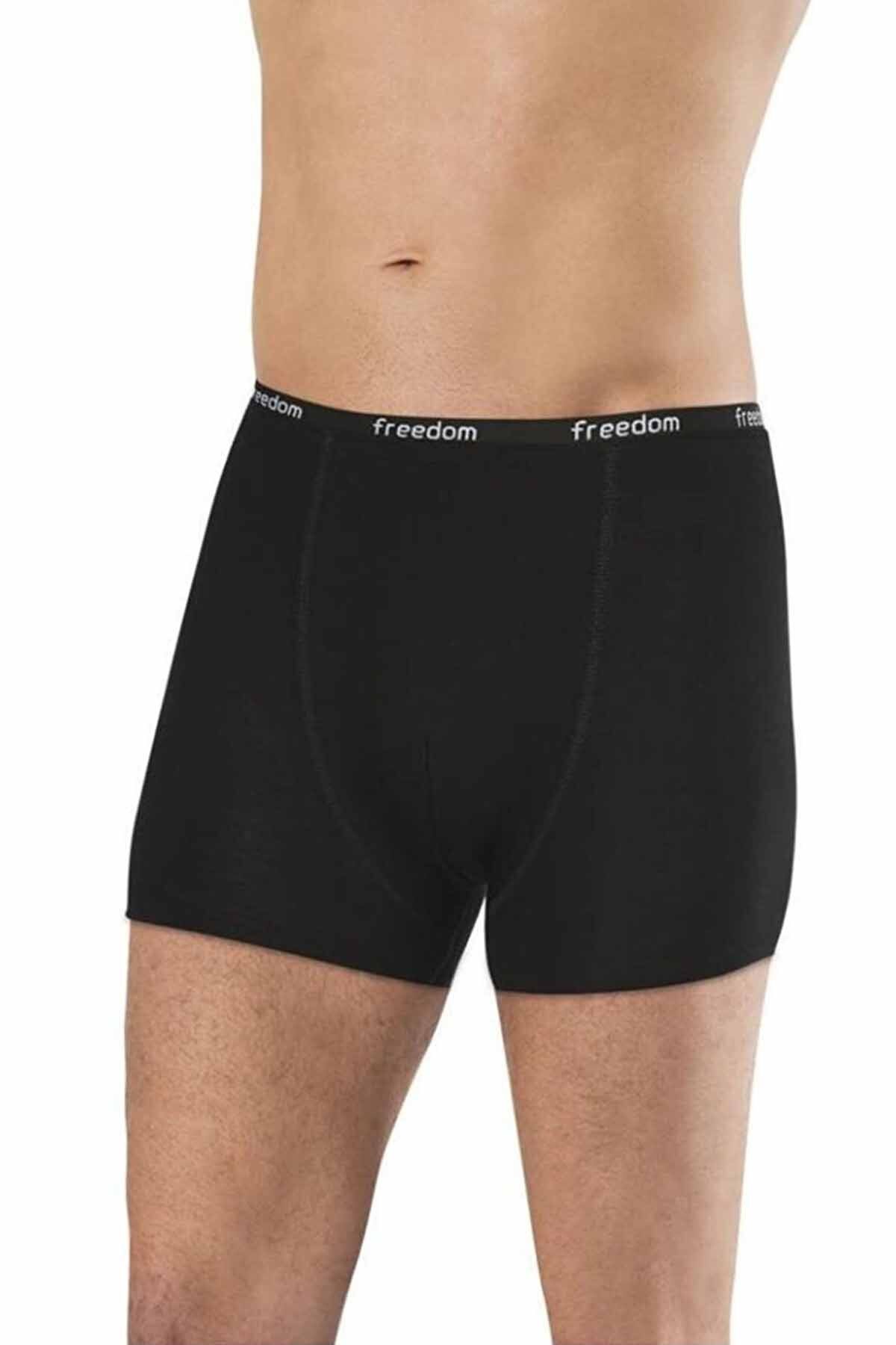 MBB ETİCARET Bambu Düz Renk Erkek Boxer Siyah - 1275A