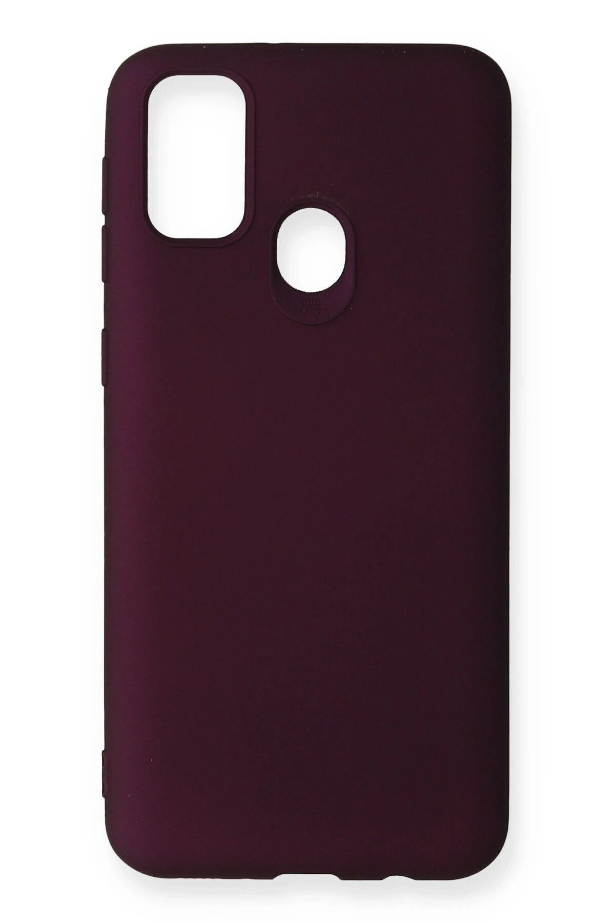 NewFace Samsung Galaxy M30S Kılıf First Silikon - Mürdüm SVLRS