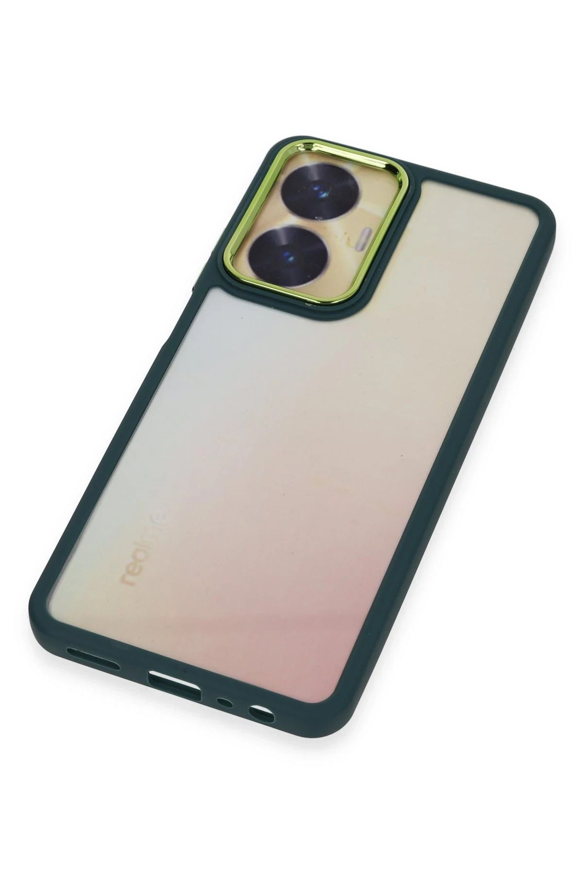 NewFace Realme C55 Kılıf Dora Kapak - Haki Yeşil SVLRS